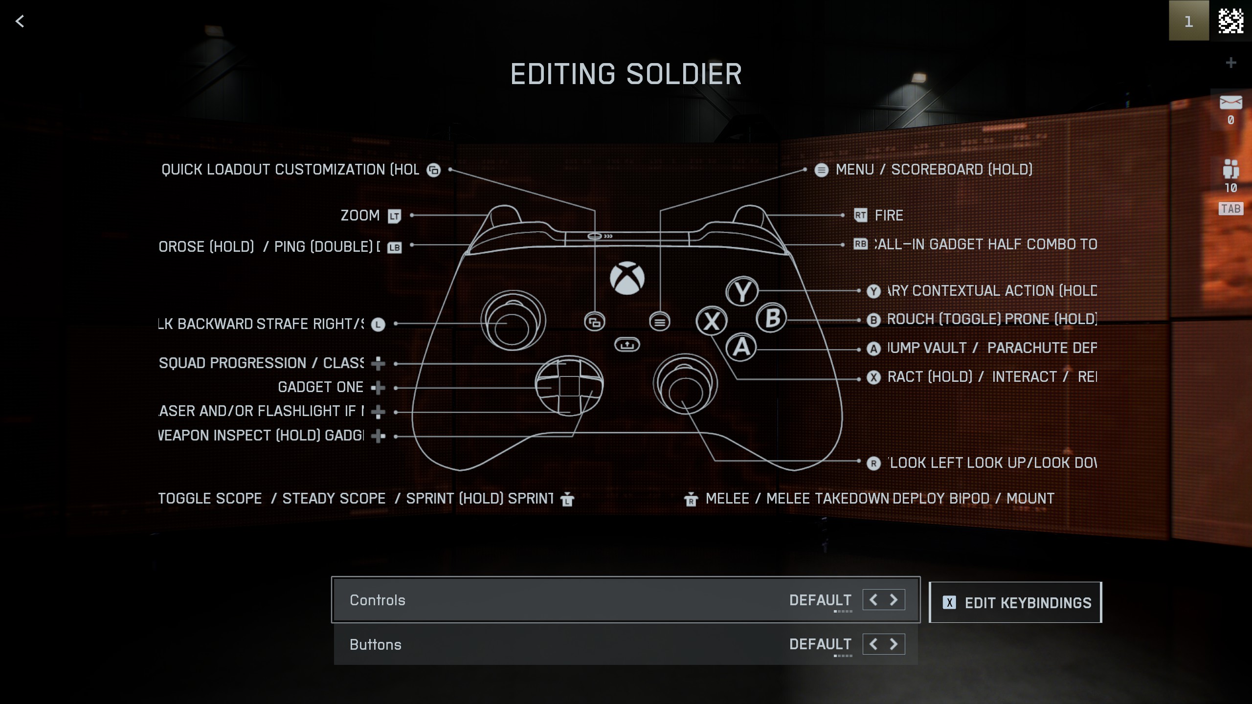 Controller editing options in Battlefield 6