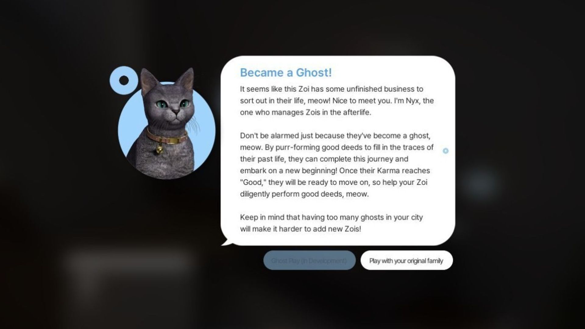 The ghost feature is yet to have a full release in the game