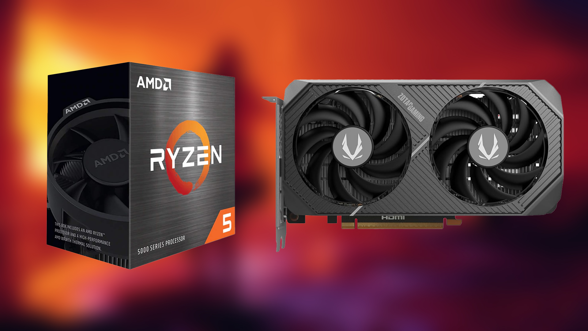 An image showing the 5600 and RTX 5060 build