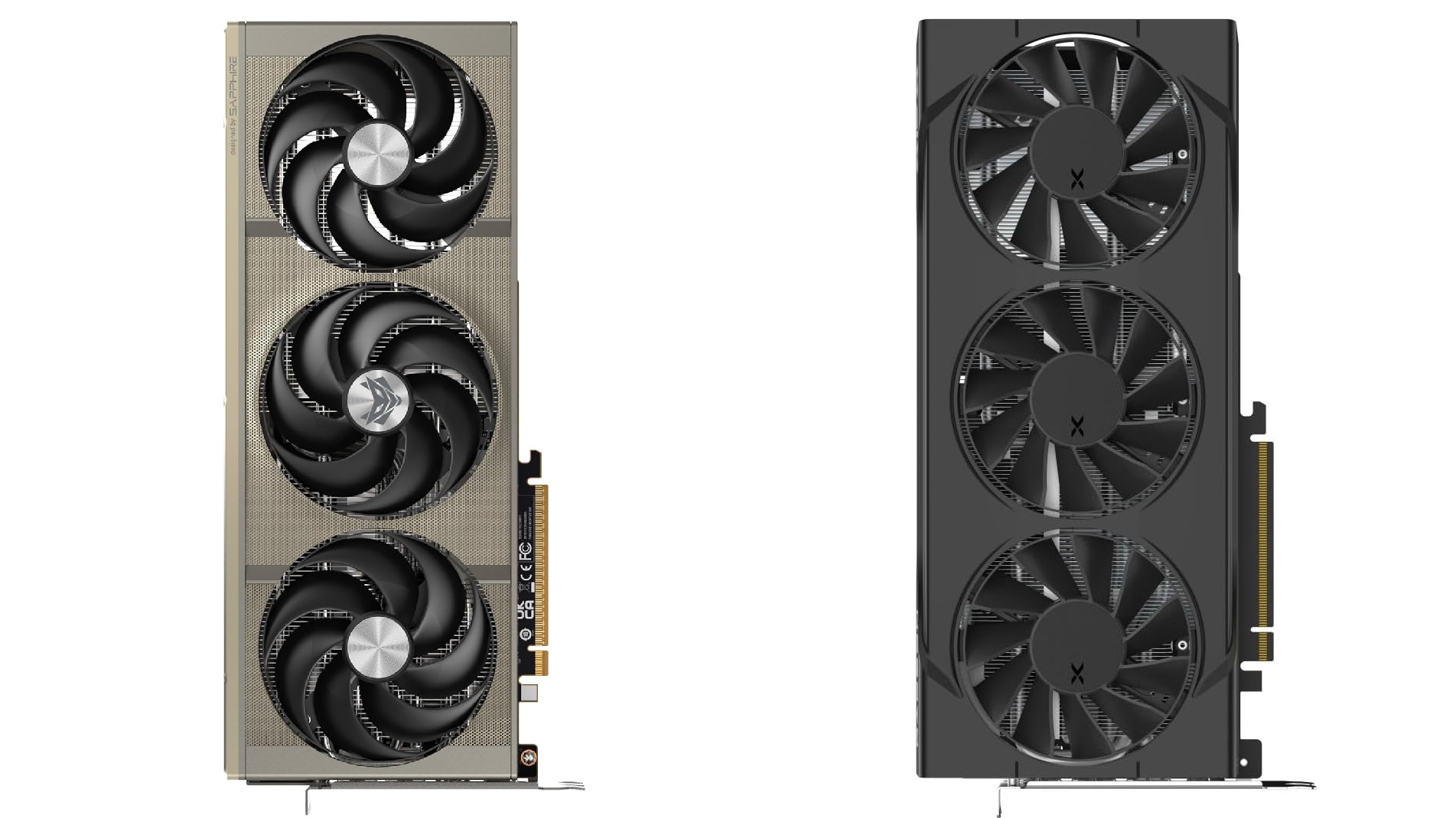 Picture of Sapphire and XFX Radeon RX 9070