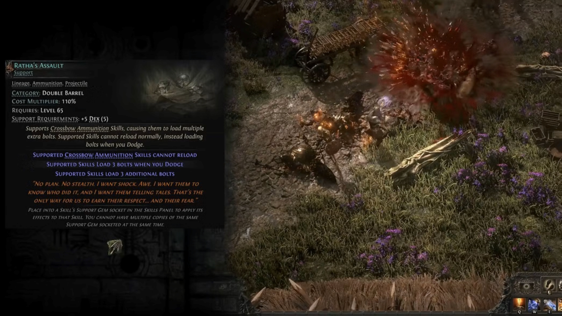 DEX Lineage Support gems (Source: Grinding Gear Games)