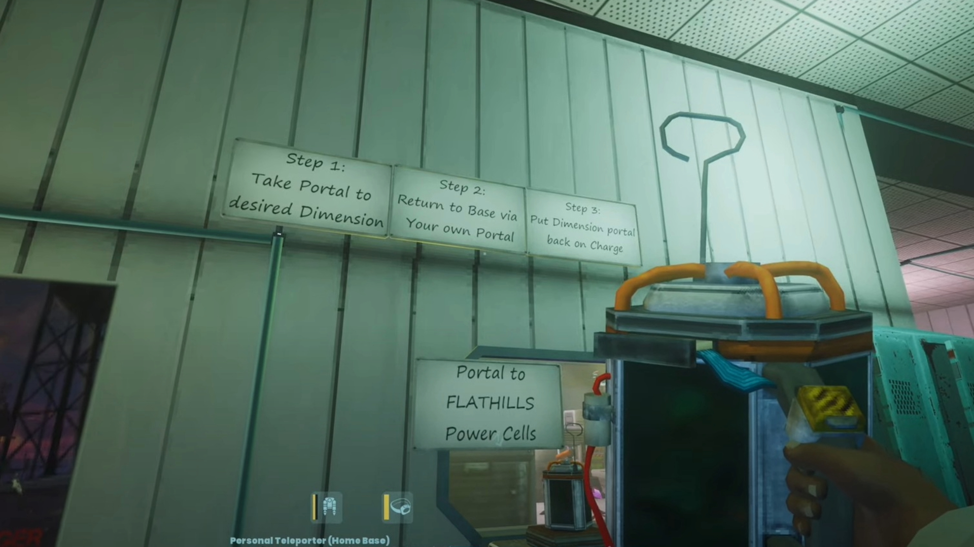 A Personal Teleporter ready for use