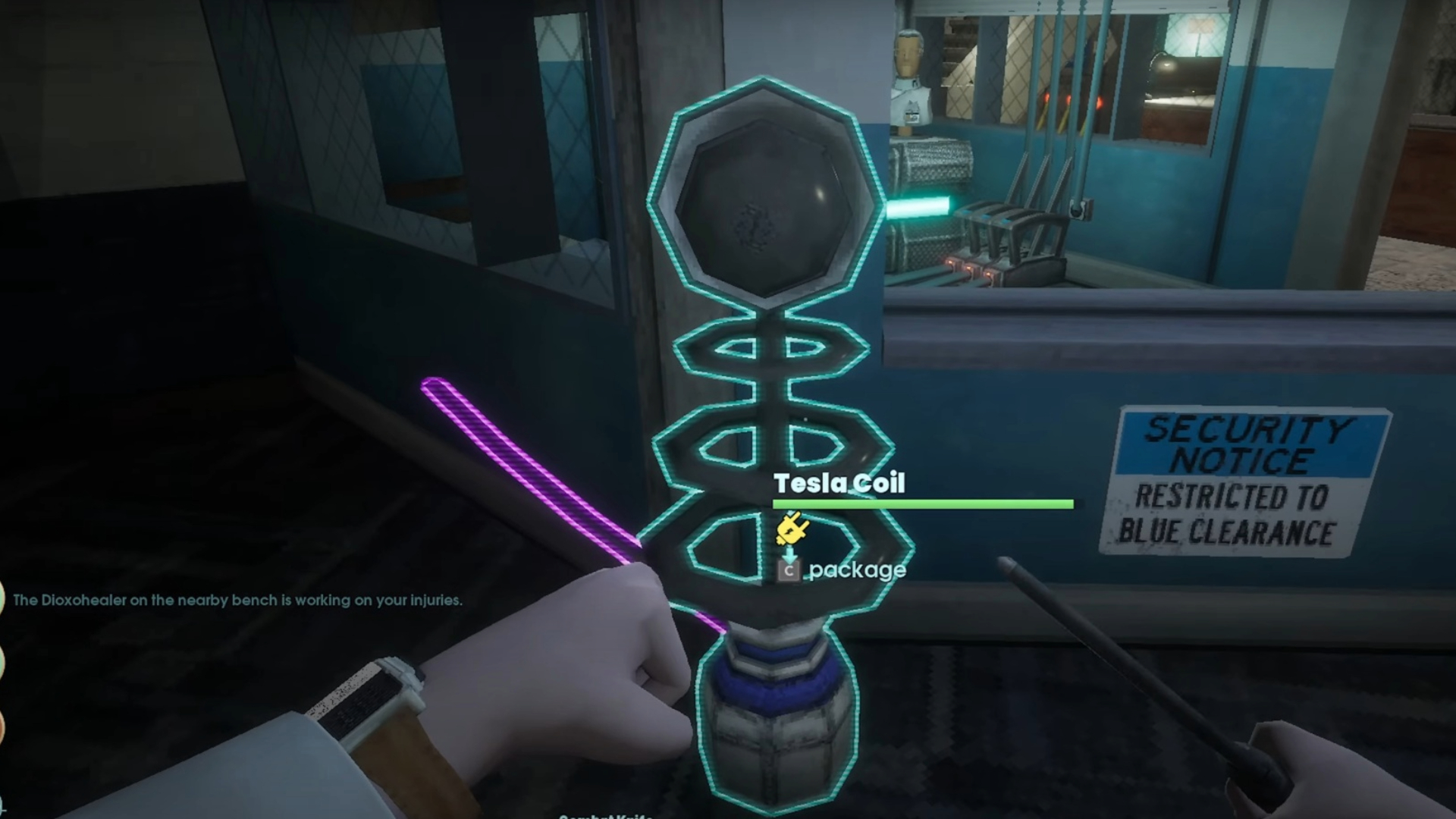 A hooked up Tesla Coil