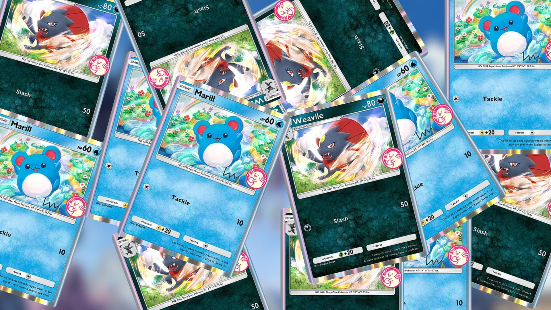 A new Wonder Pick Event featuring Weavile and Marill in Pokemon TCG Pocket (Image via The Pokemon Company)