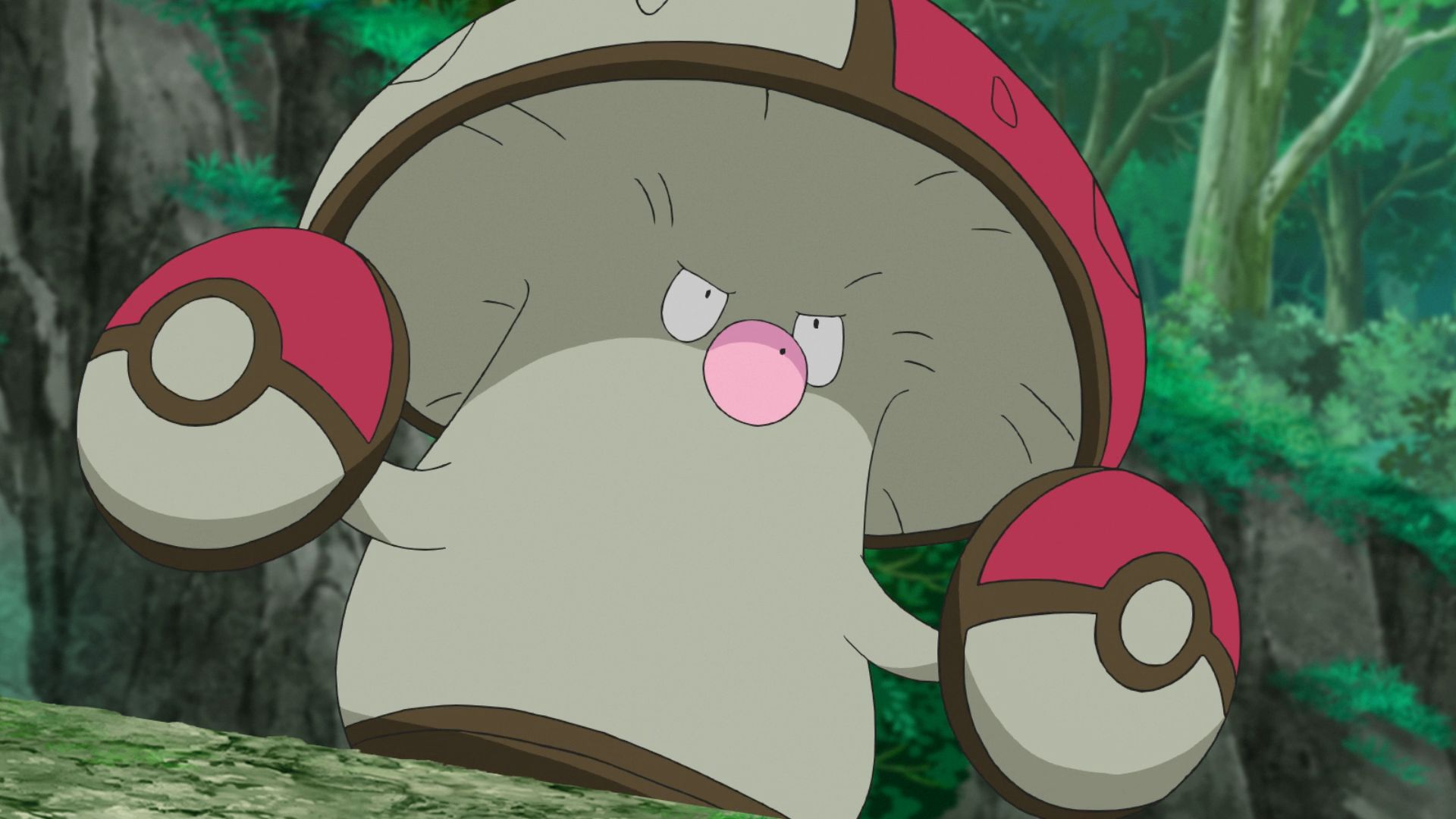 Amoonguss in the anime (Image via TPC)