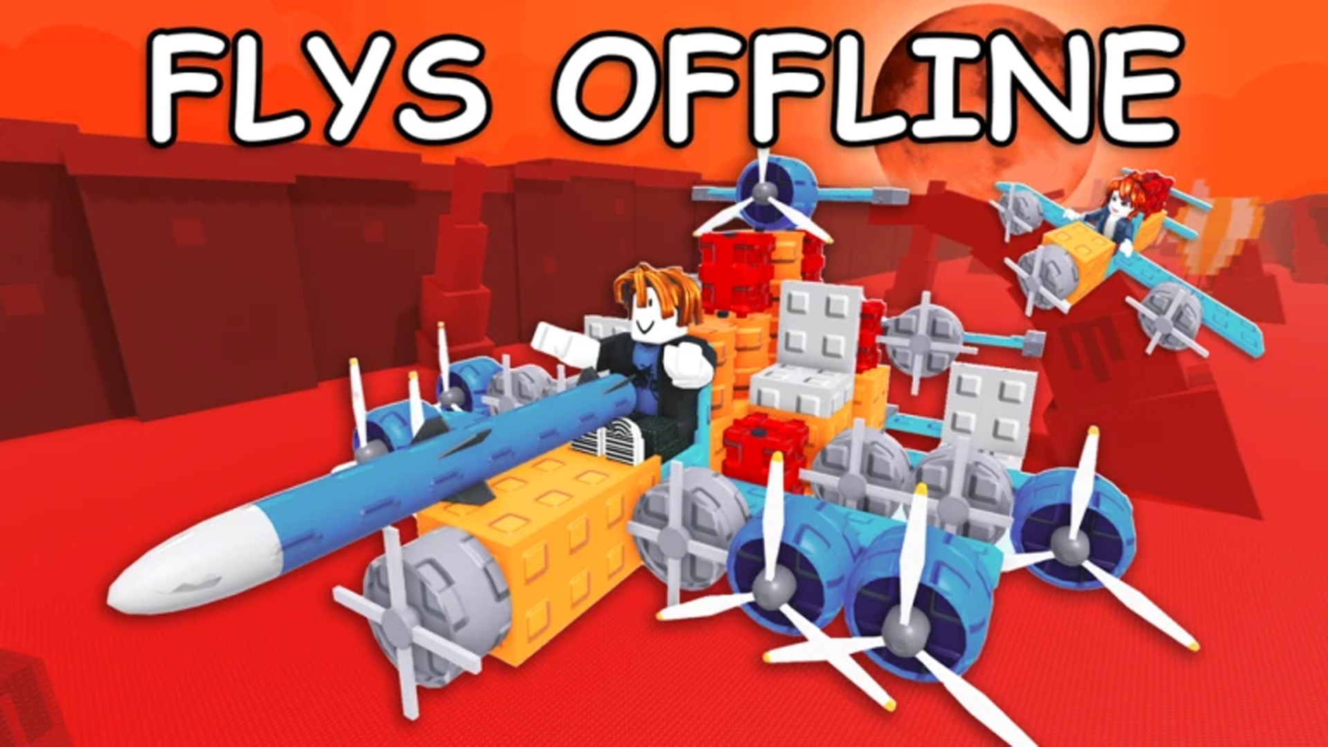 Build a Plane Blood Moon event (Image via Roblox Corporation)