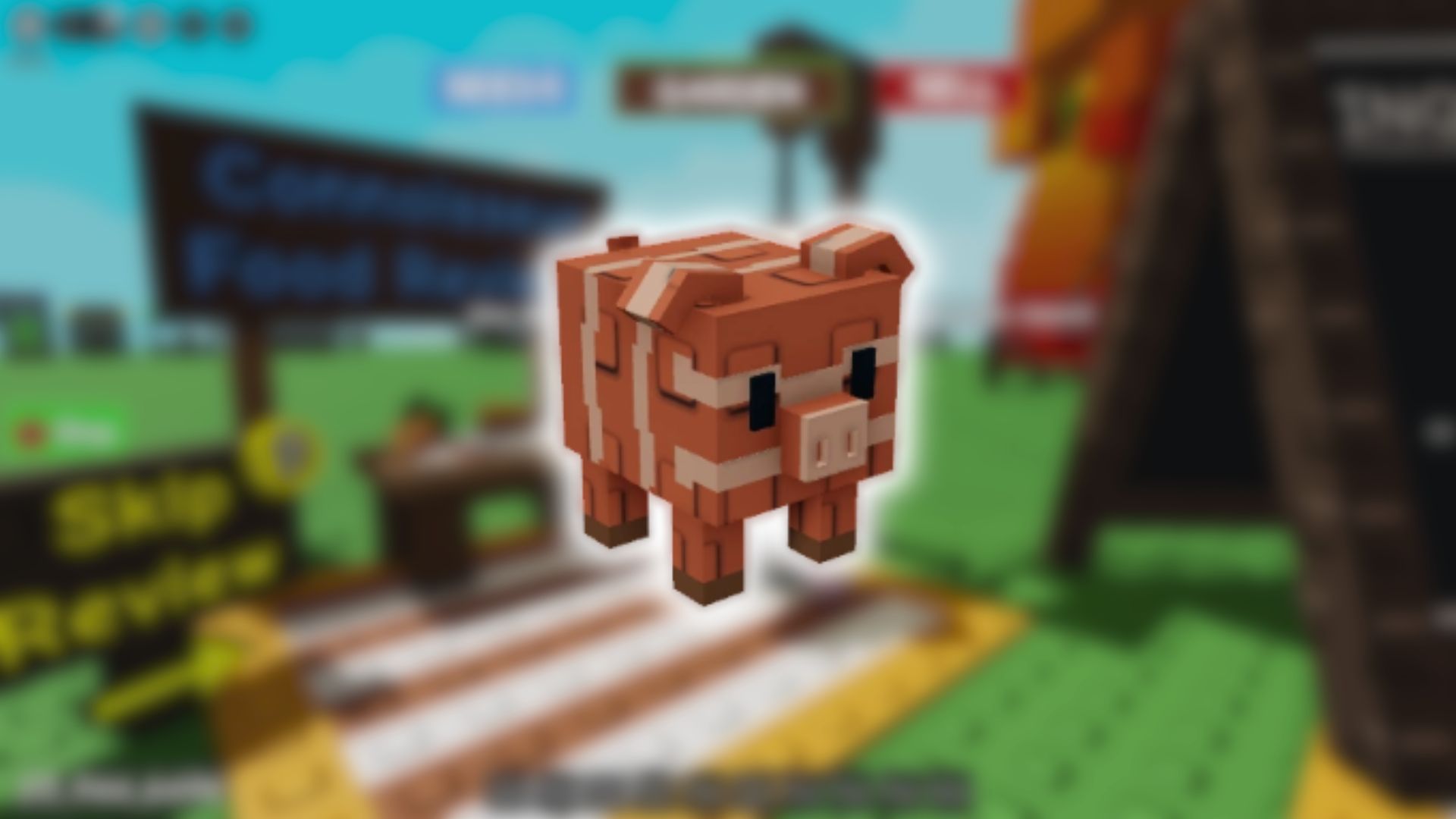 Bacon Pig in Grow a Garden (Image via Roblox)