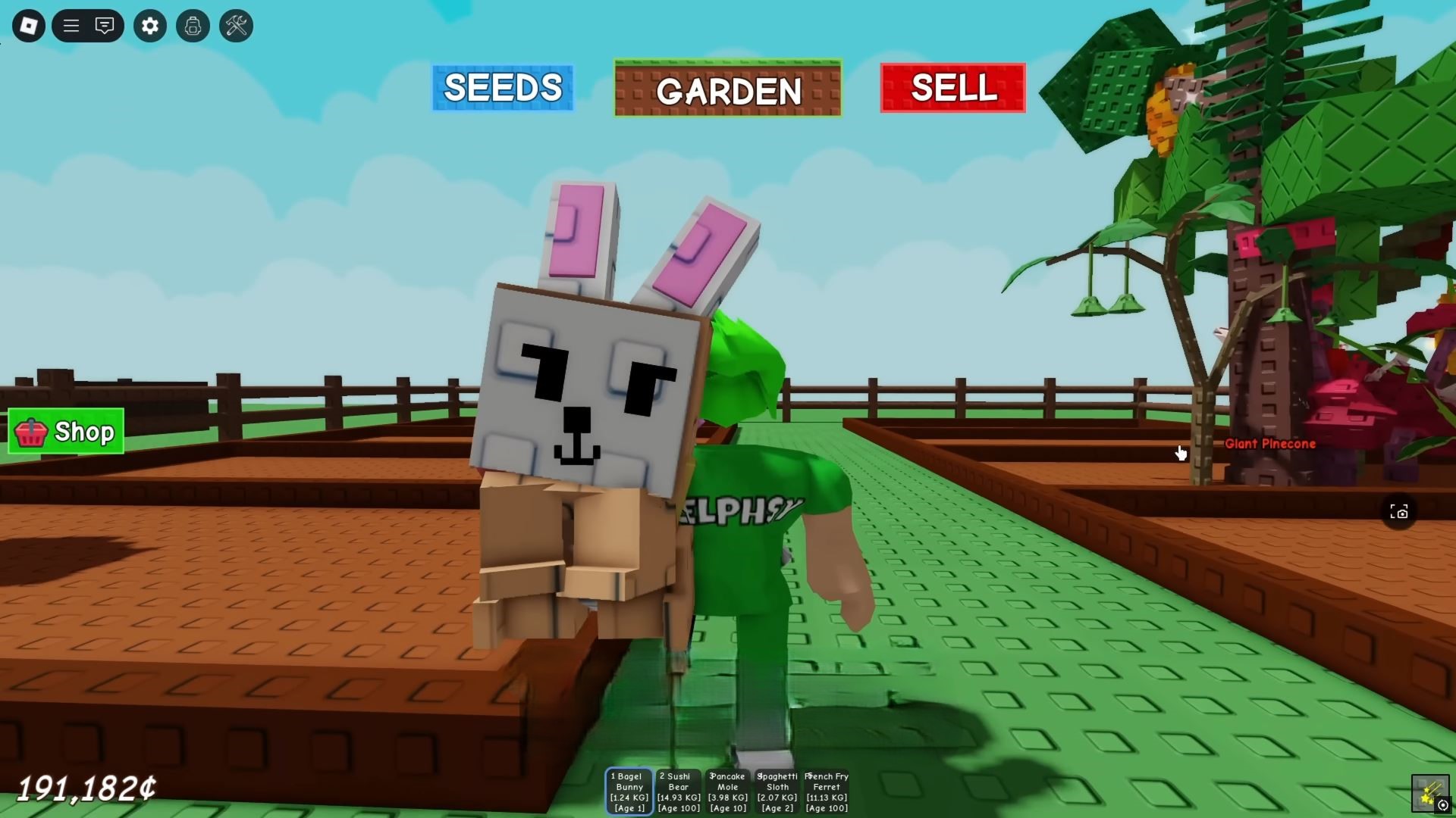 Bagel Bunny In Grow a Garden Image via Roblox)
