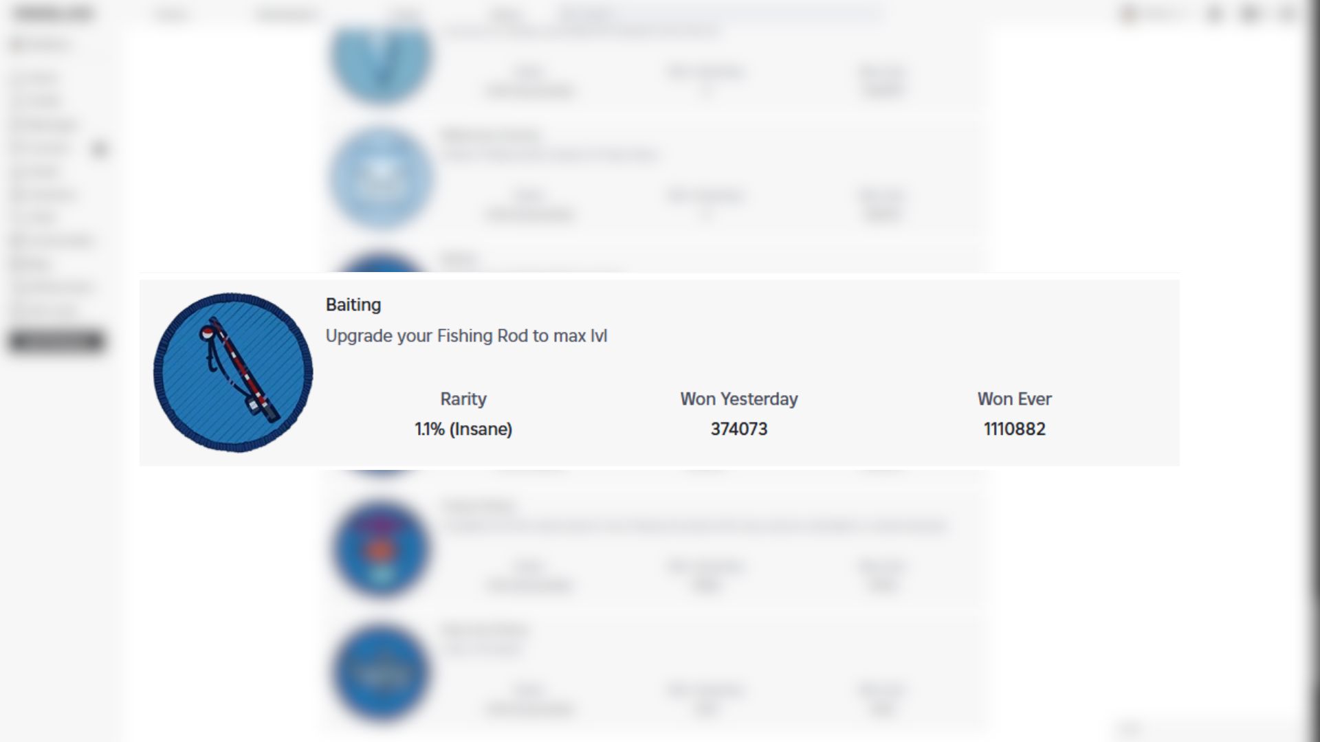 Baiting Badge in 99 Nights in the Forest (Image via Roblox)