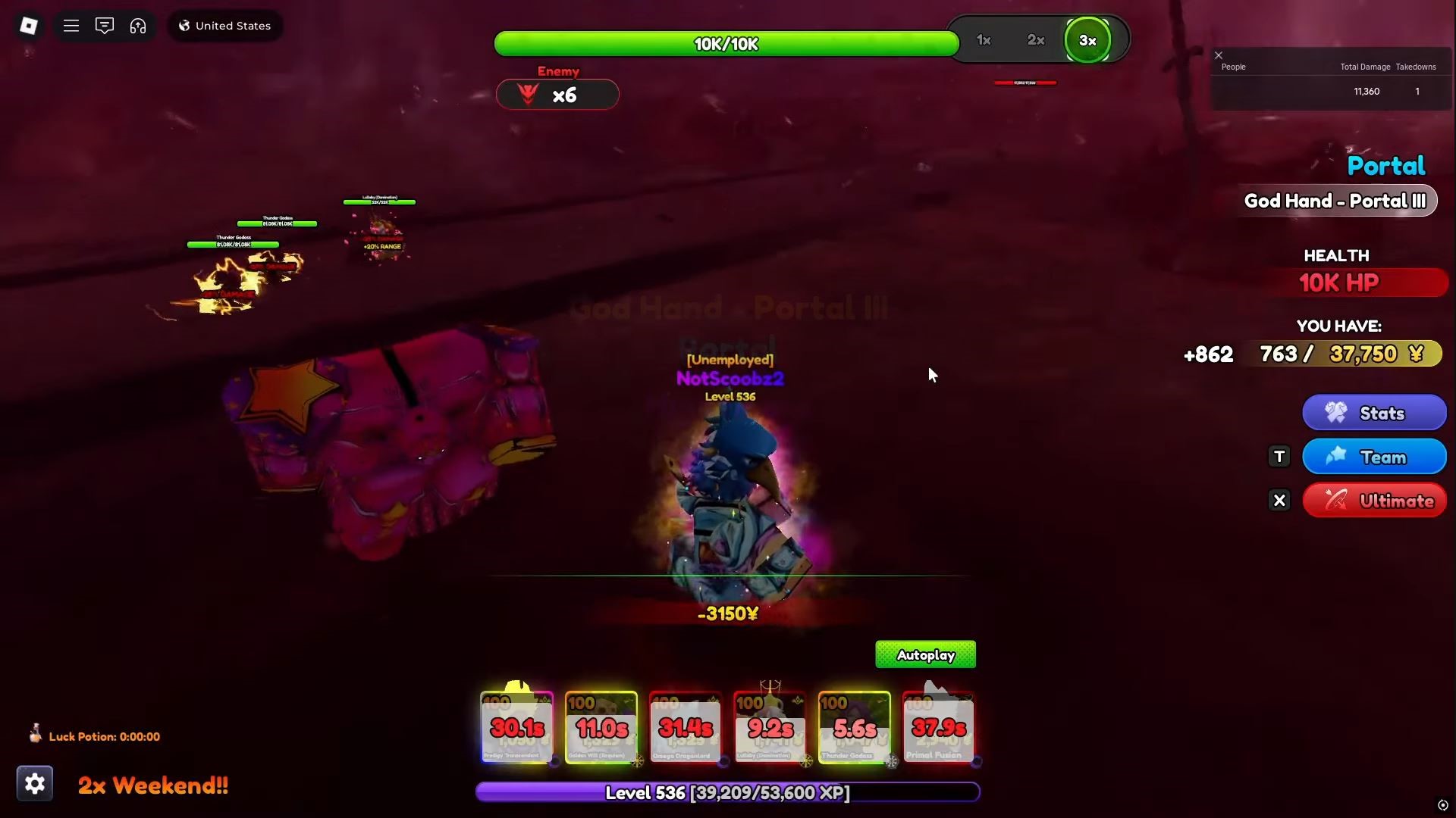 Berserk Portal in Anime Ranger X (Image via Roblox Corporation)