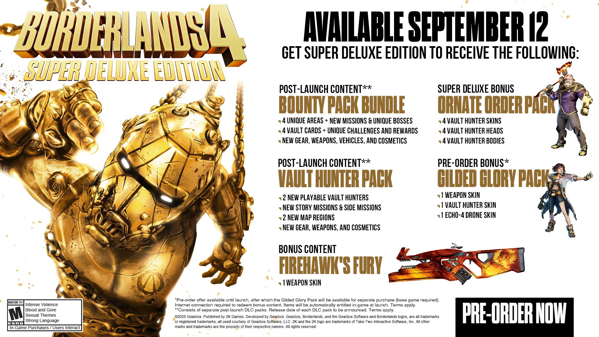 Borderlands 4 Super Deluxe Edition ($129.99)
