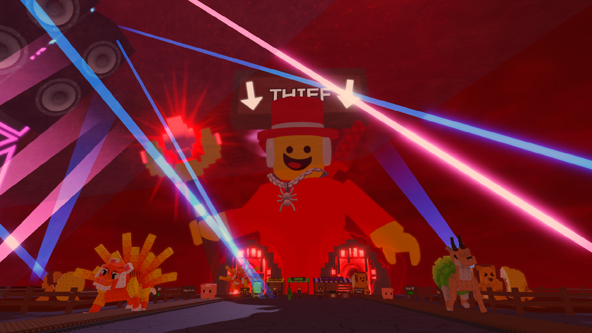 Brainrot Stampede event during Admin Abuse War(Image via Roblox Corporation)