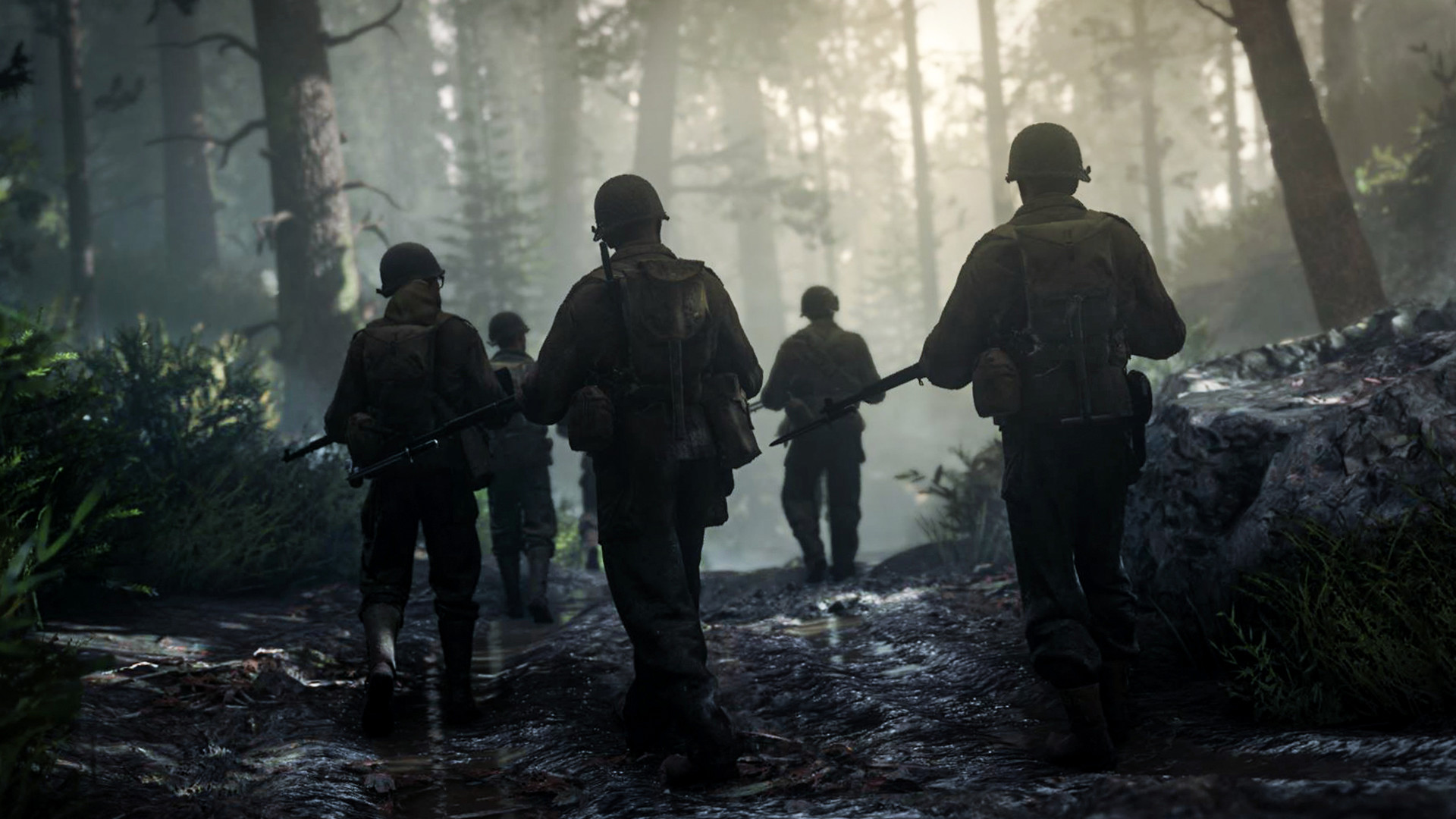 Four soldiers in Call of Duty: World War 2