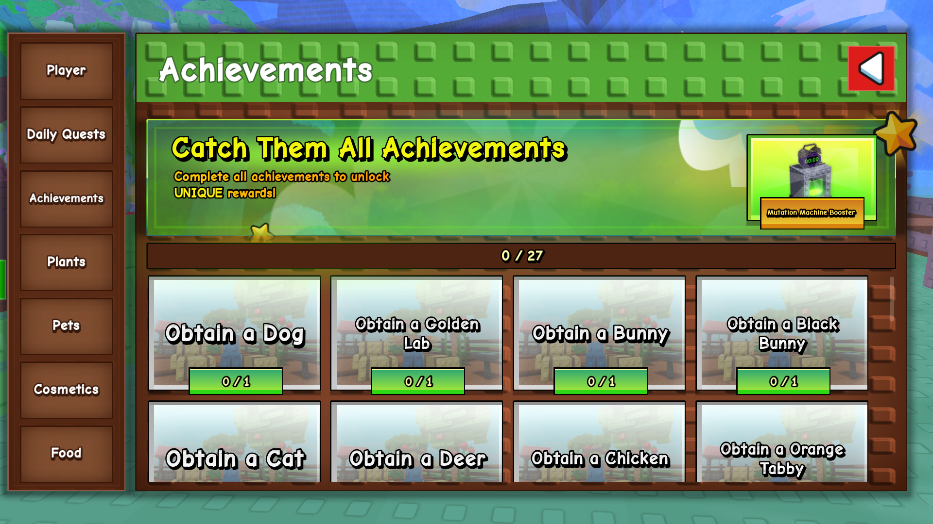 Catch Them All Achievements (Image via Roblox Corporation)