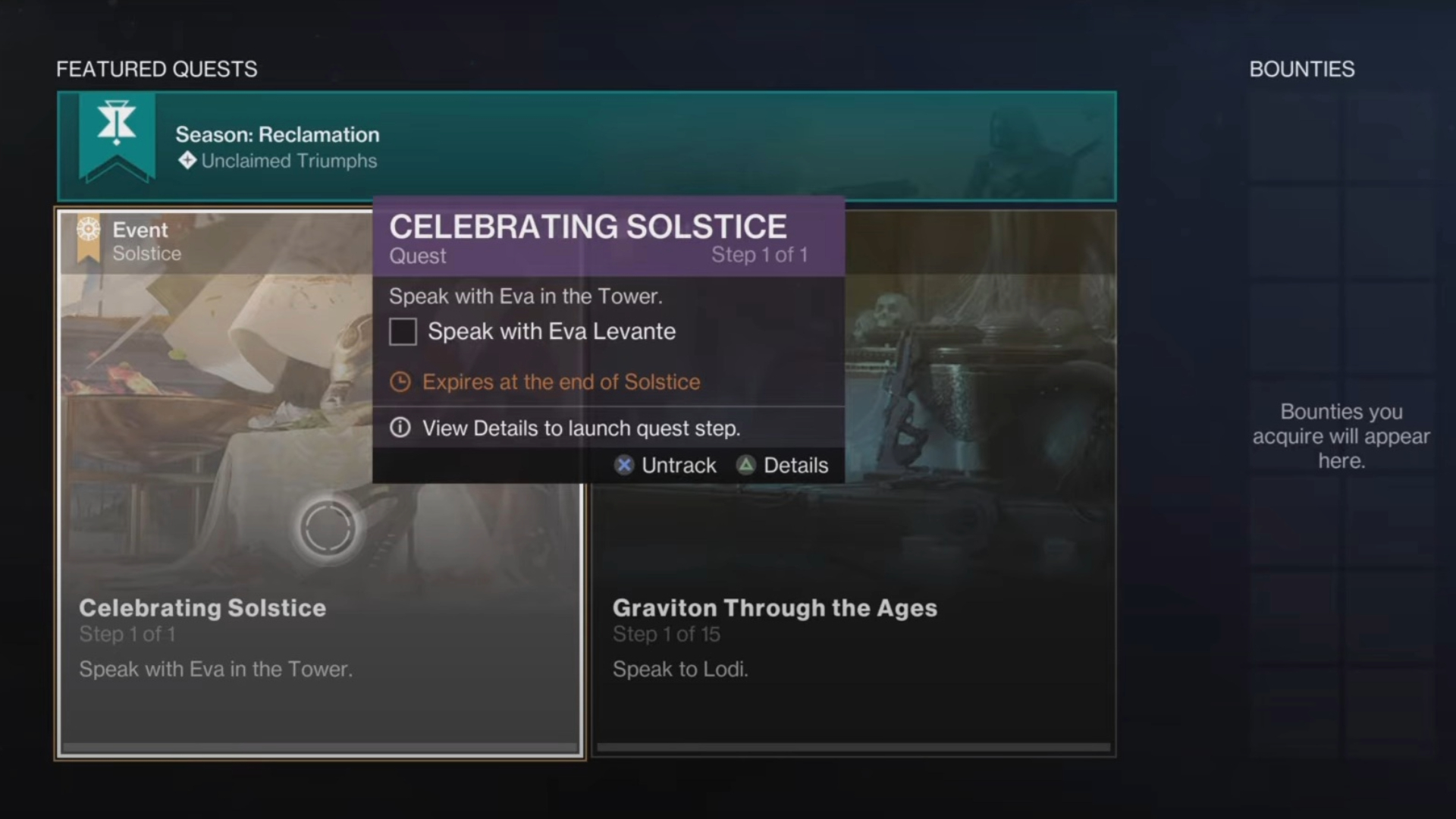 Celebrating Solstice 2025 quest has six steps