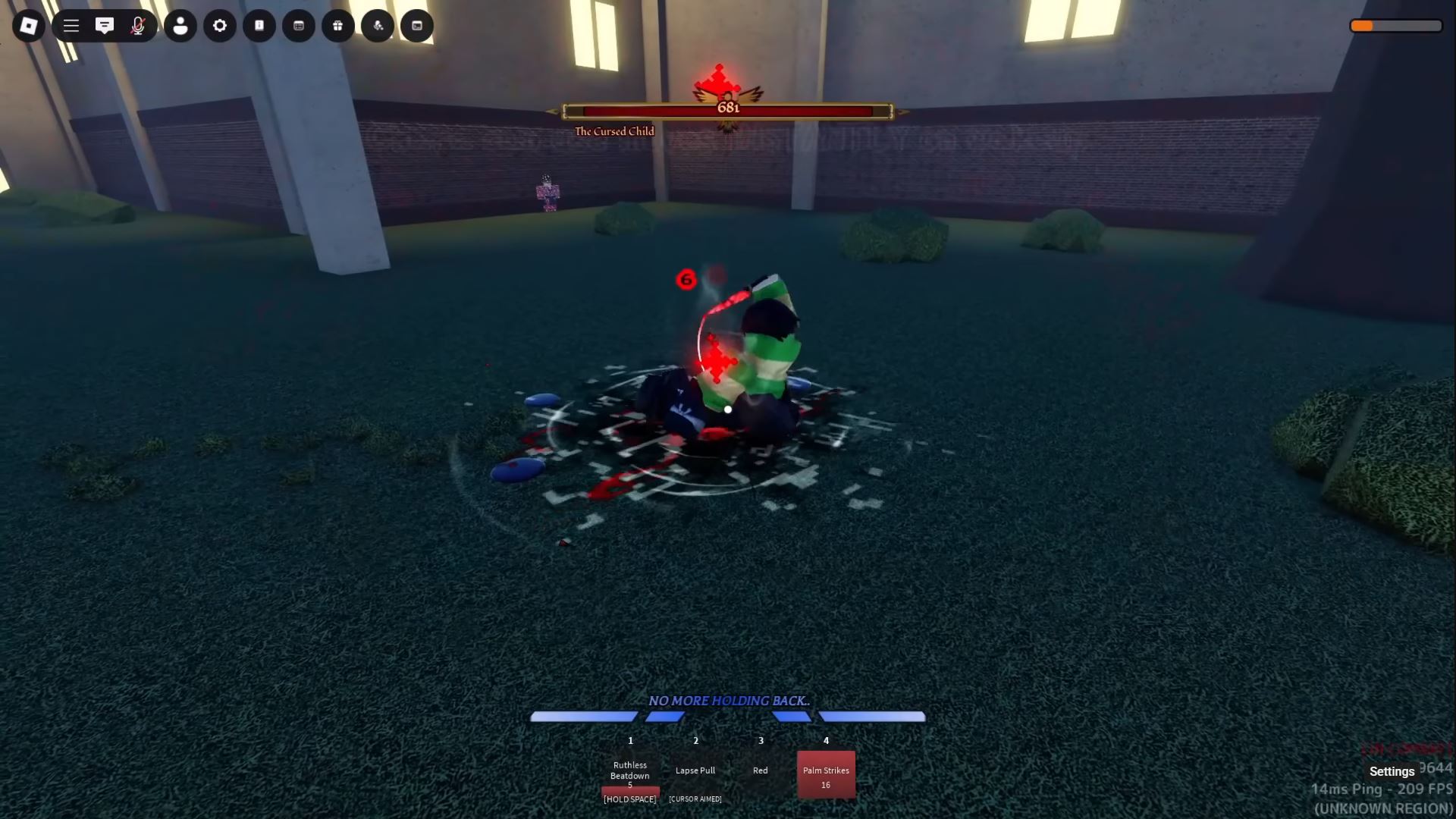 Chara stabs (Image via Roblox)