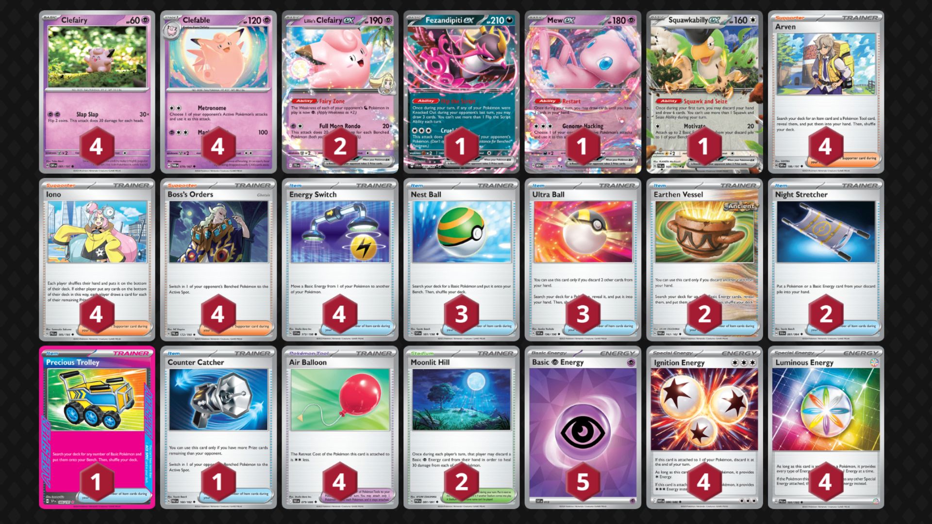 Clefable decklist (Image via TPC)