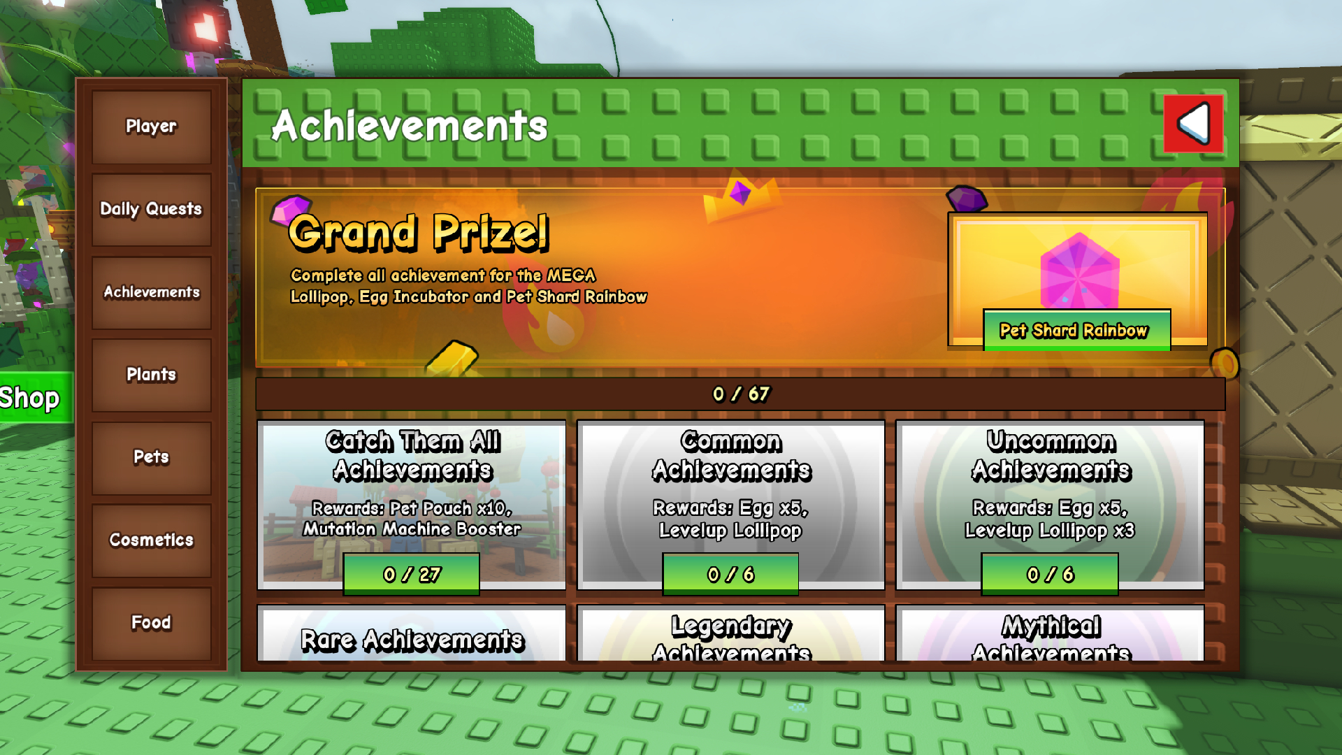 Core Pets Rewards (Image via Roblox Corporation)