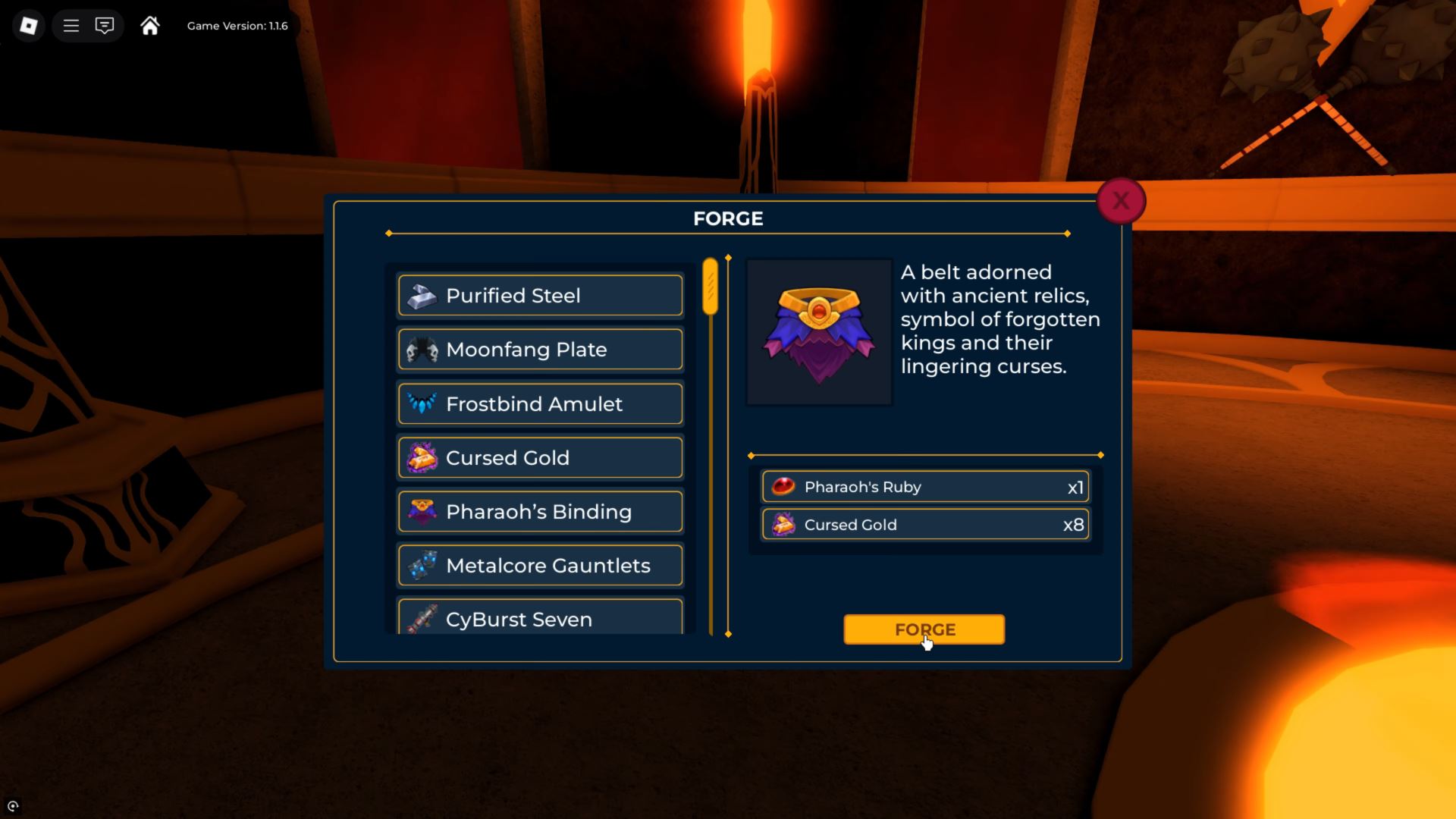 Crafting in Vox Seas (Image via Roblox)