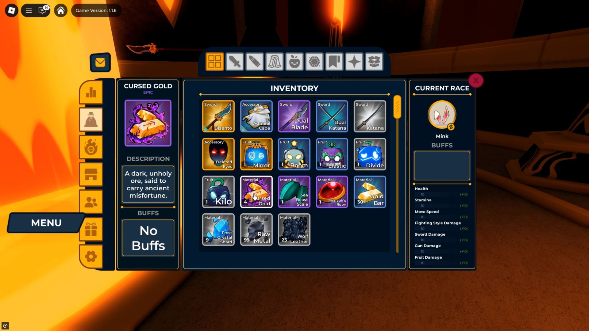 Cursed Gold In Vox Seas (Image via Roblox)