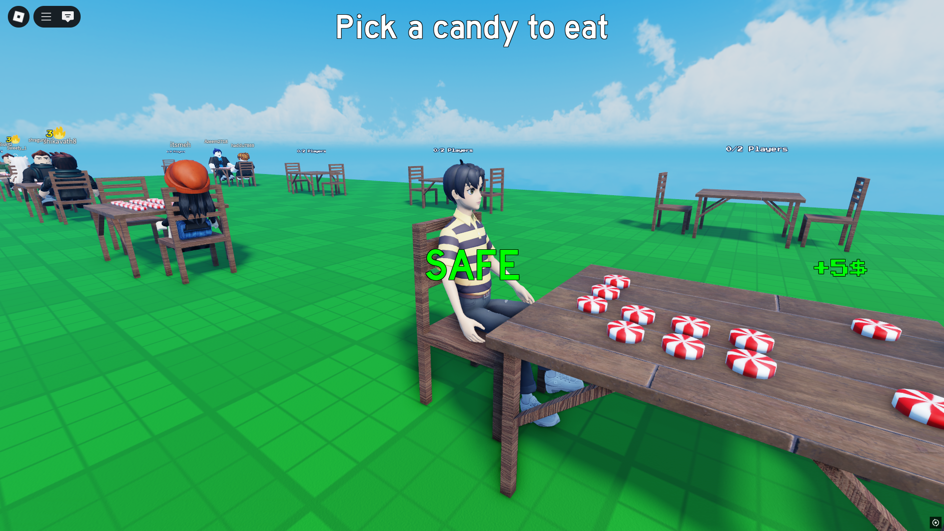 Safe after eating candy (Image via Roblox)