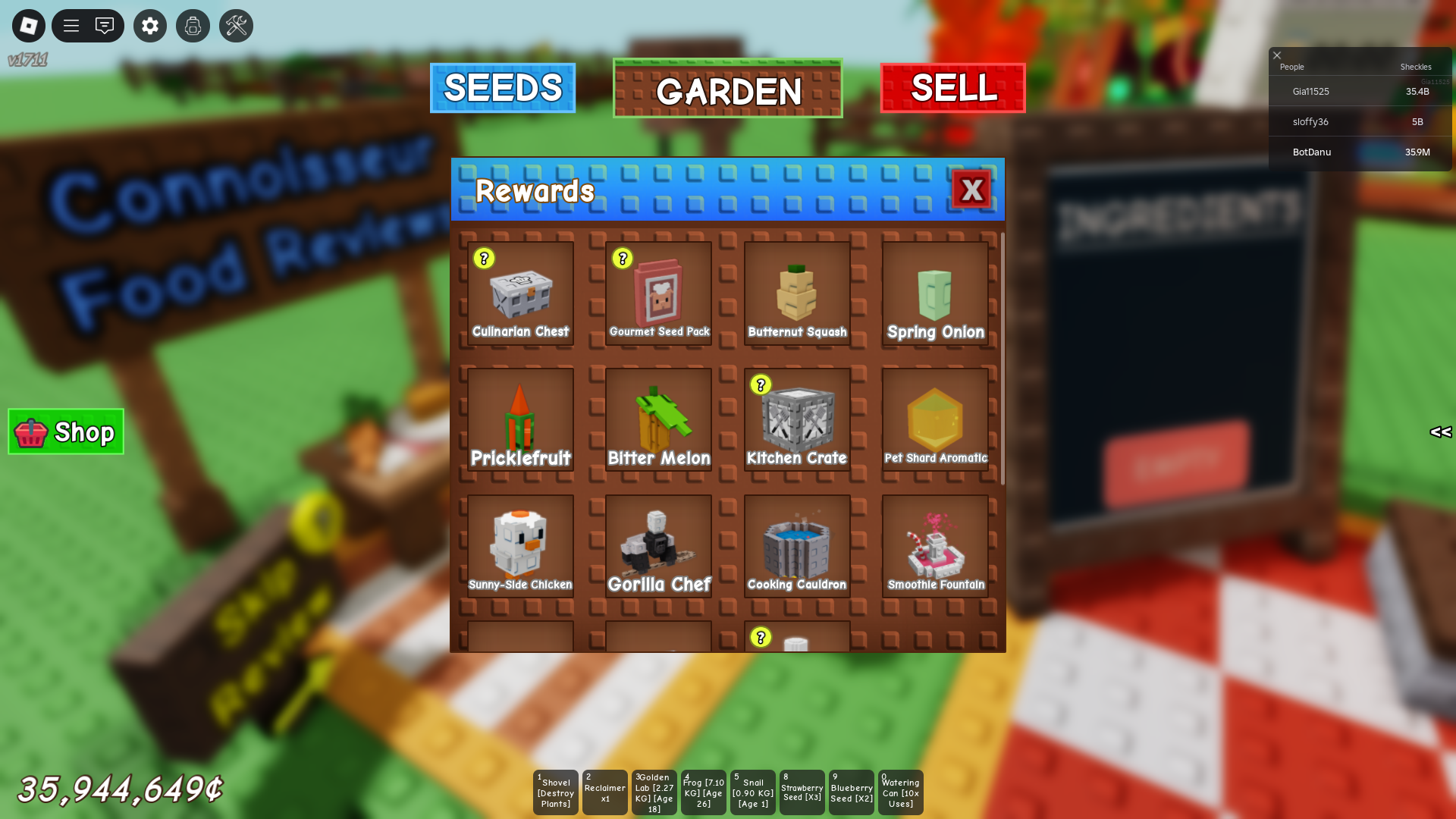 Rat Connoisseur Rewards (Image via Roblox)