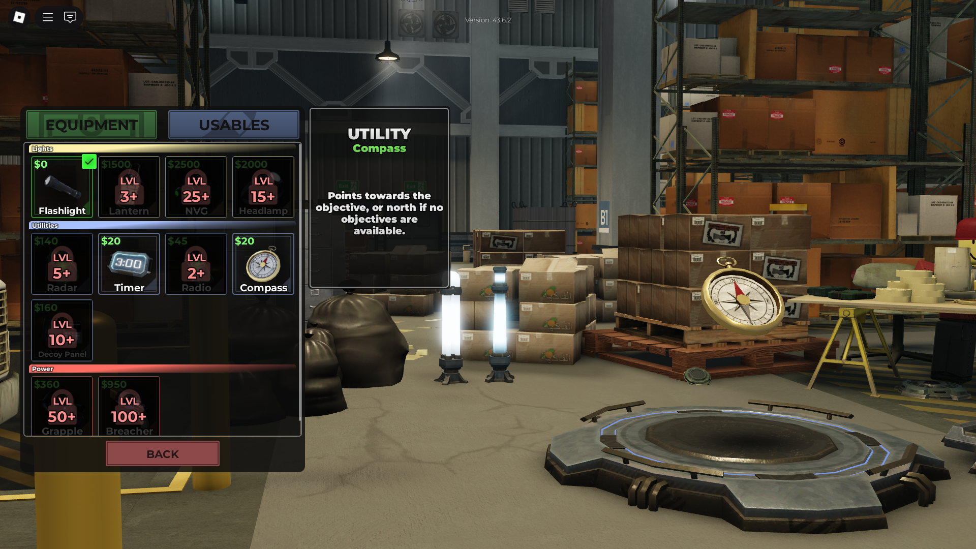Buying items from shop (Image via Roblox Corporation)