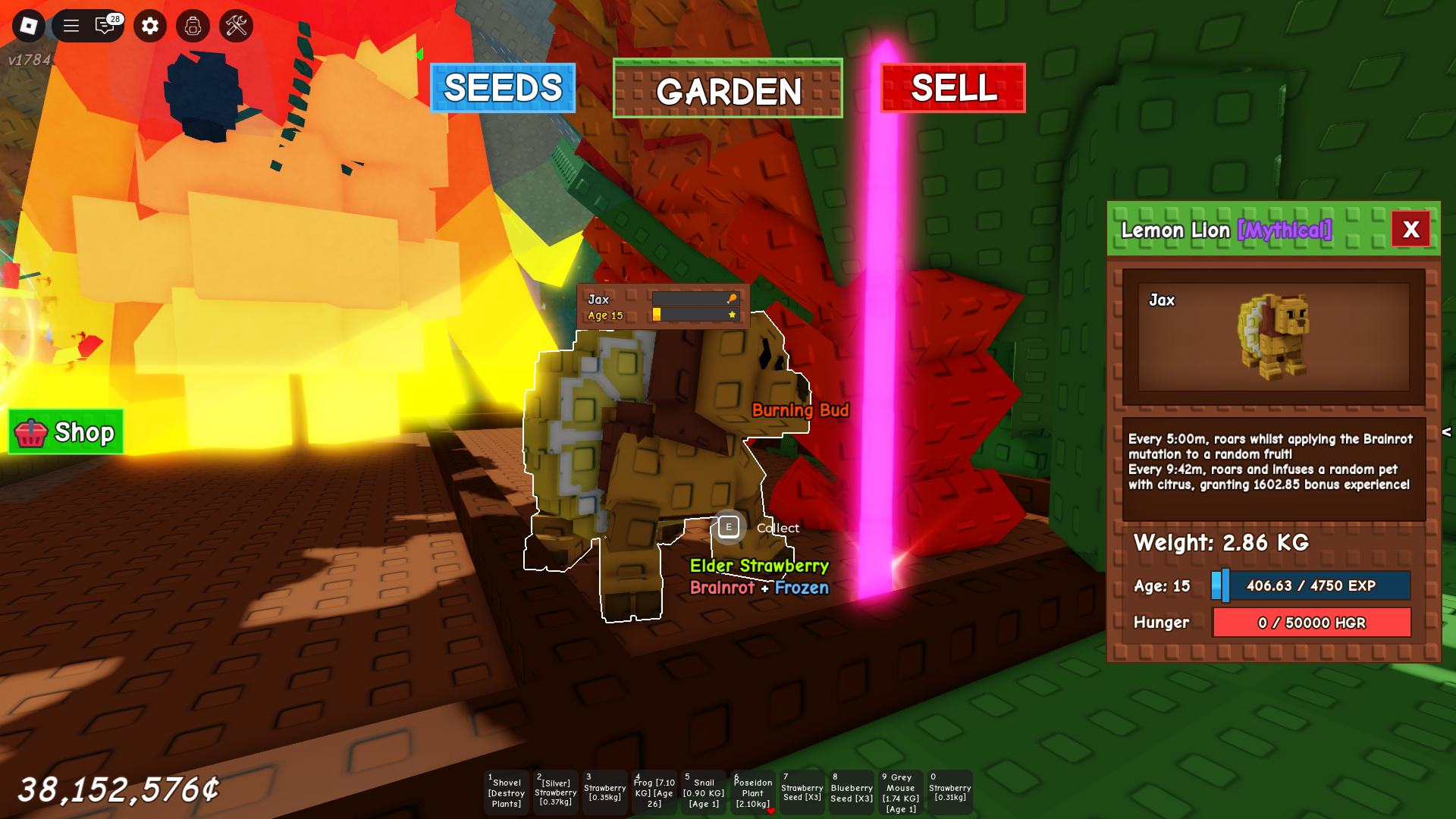 Abilities of Lemon Lion (Image via Roblox Corporation)