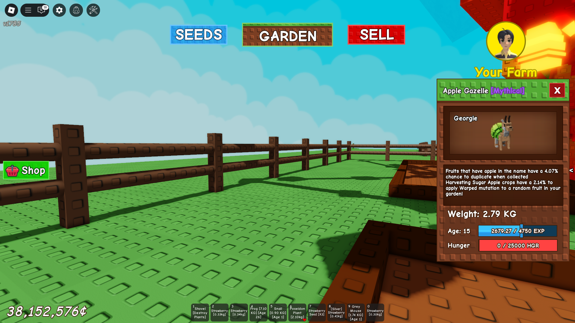 Abilities of Apple Gazelle (Image via Roblox Corporation)