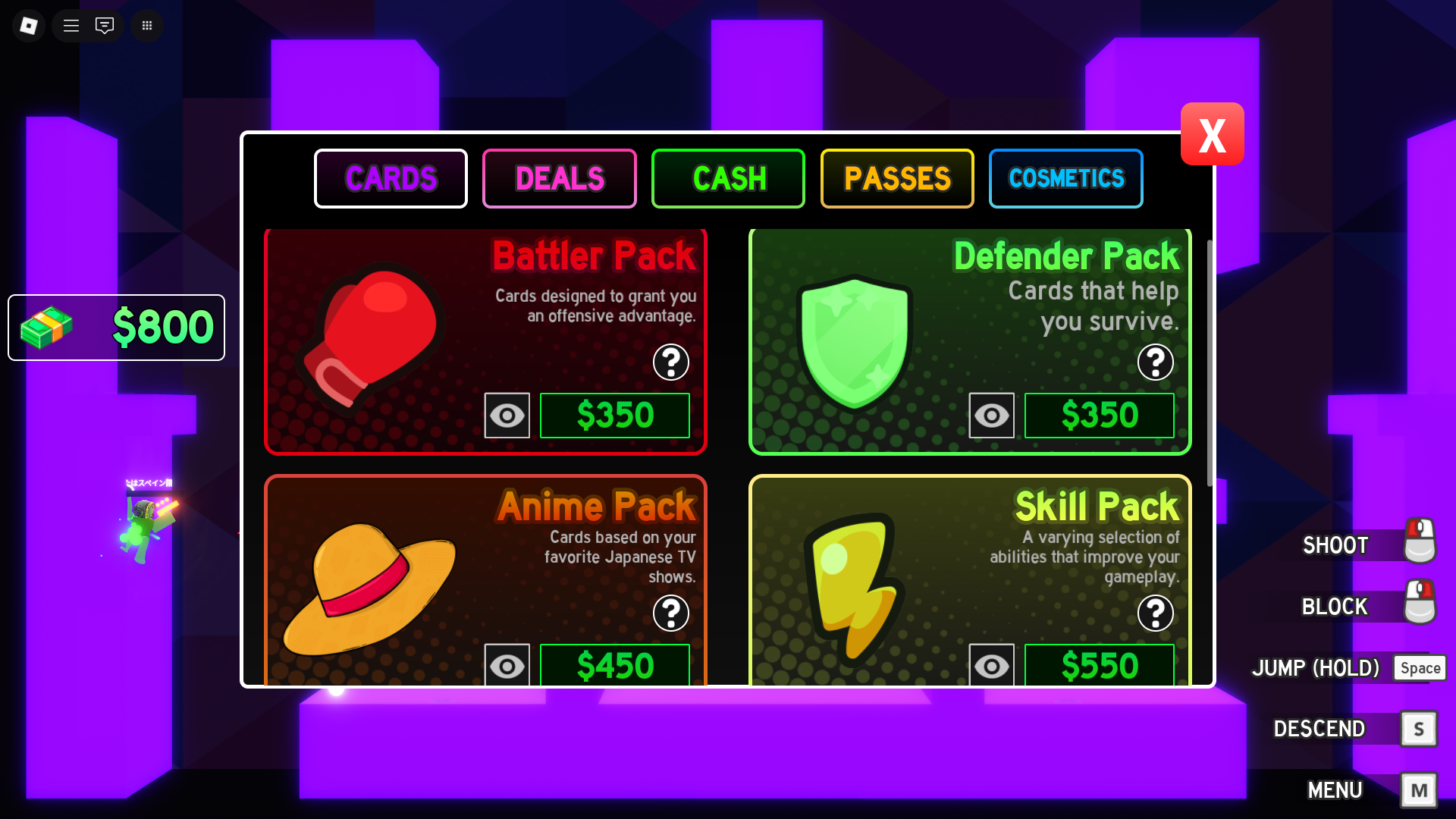 Buying with cash (Image via Roblox Corporation)