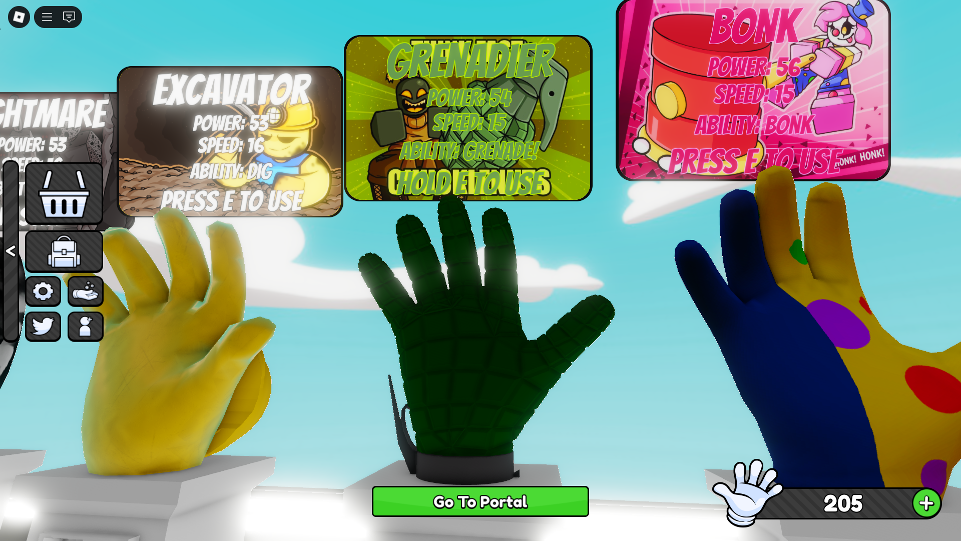 Grenadier Glove in Slap Battles (Image via Roblox Corporation)