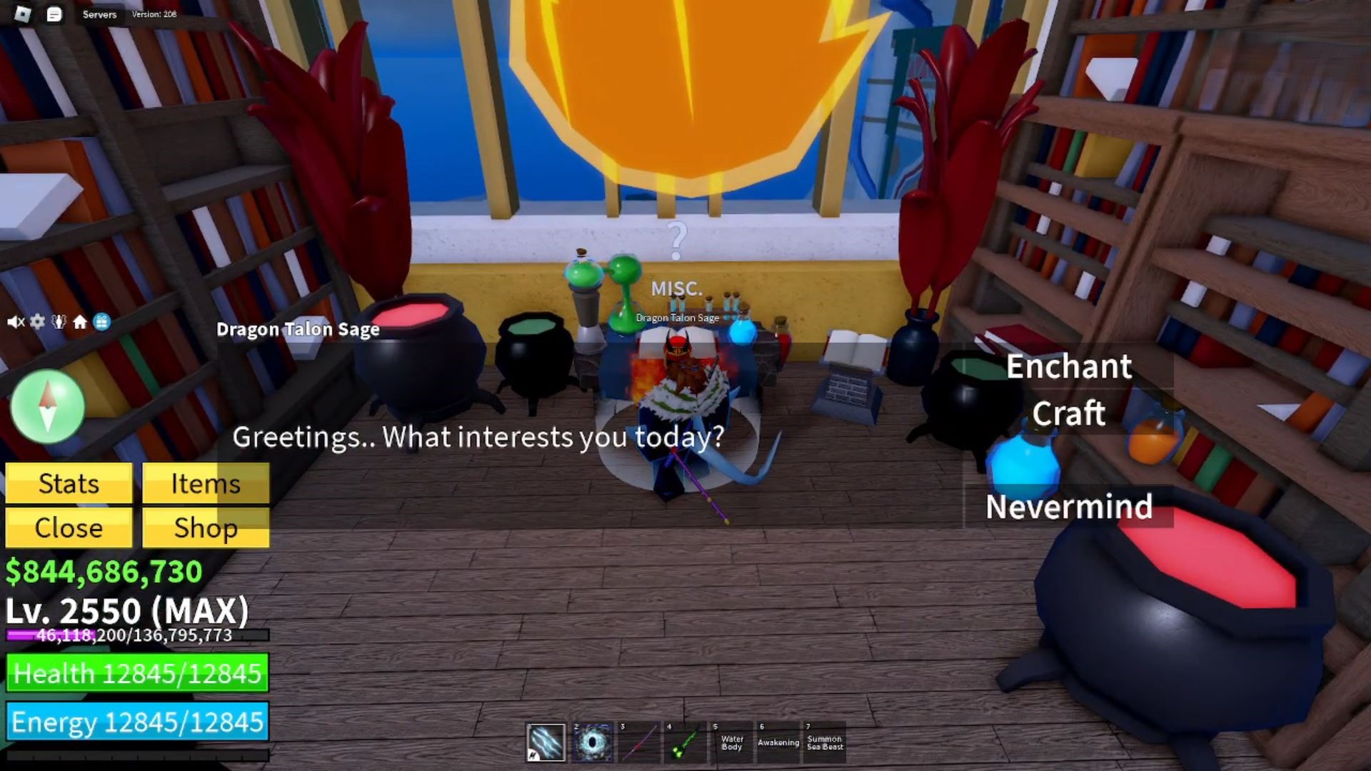 Dragon Talon Sage in Blox Fruits (Image via Roblox Corporation)