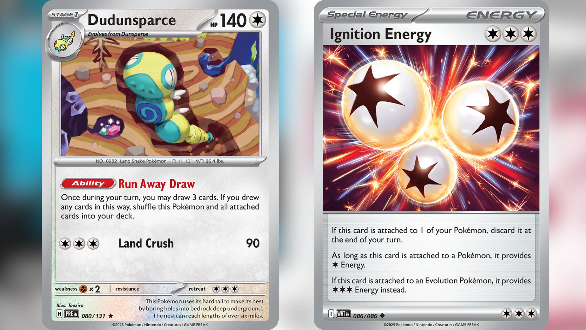 Dudunsparce and Ignition Energy (Image via TPC)