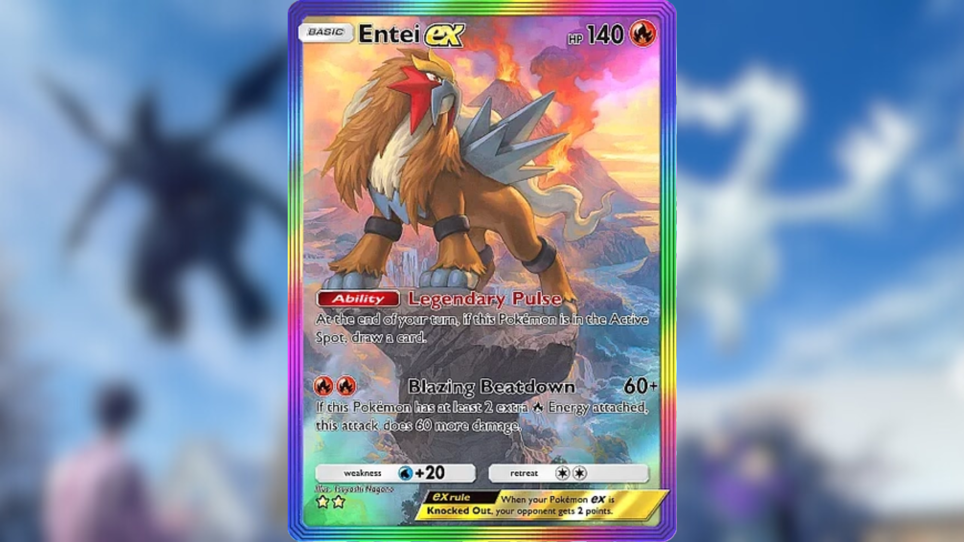 Entei ex (Image via The Pokemon Company)