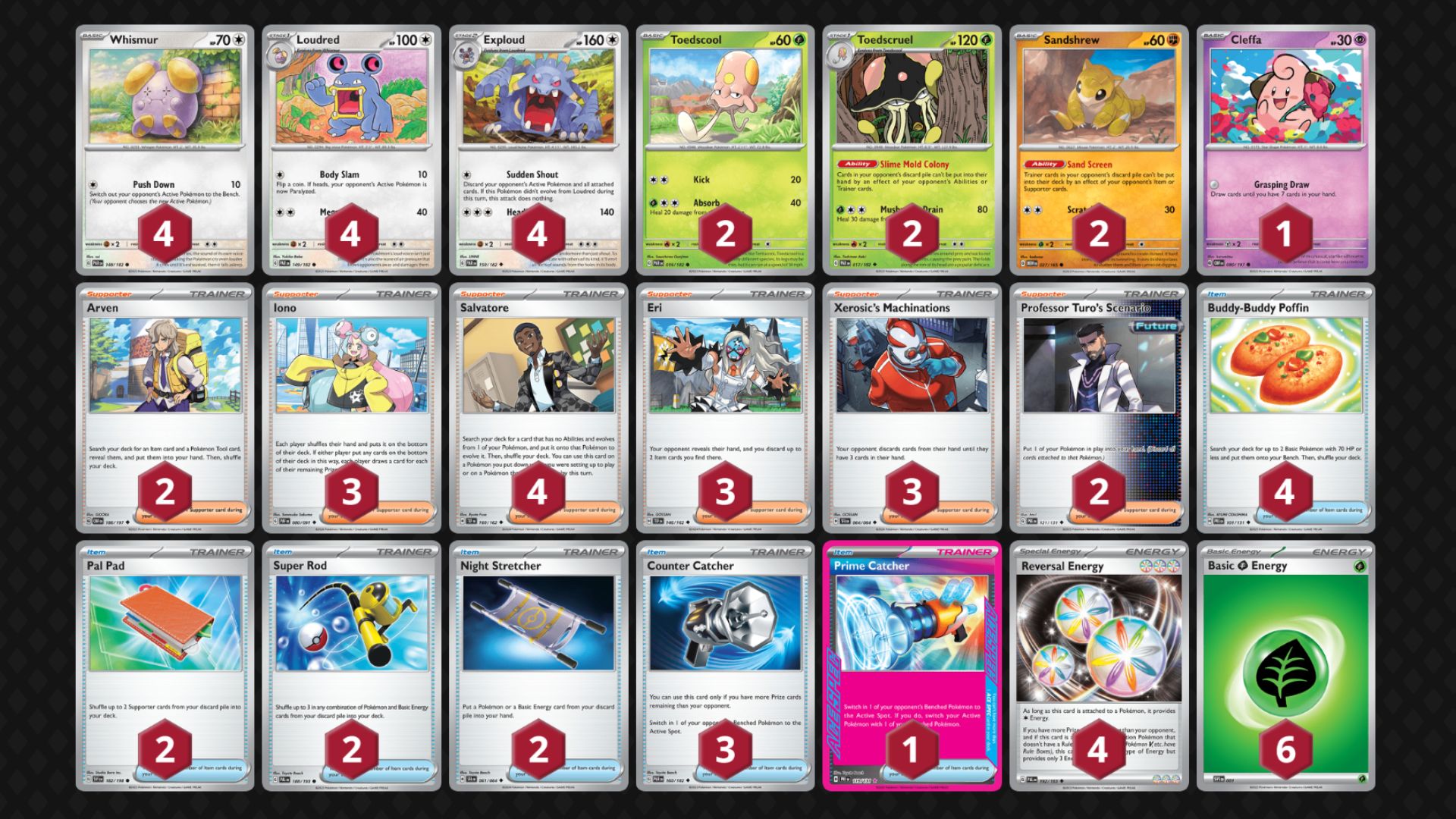 Exploud decklist (Image via TPC)