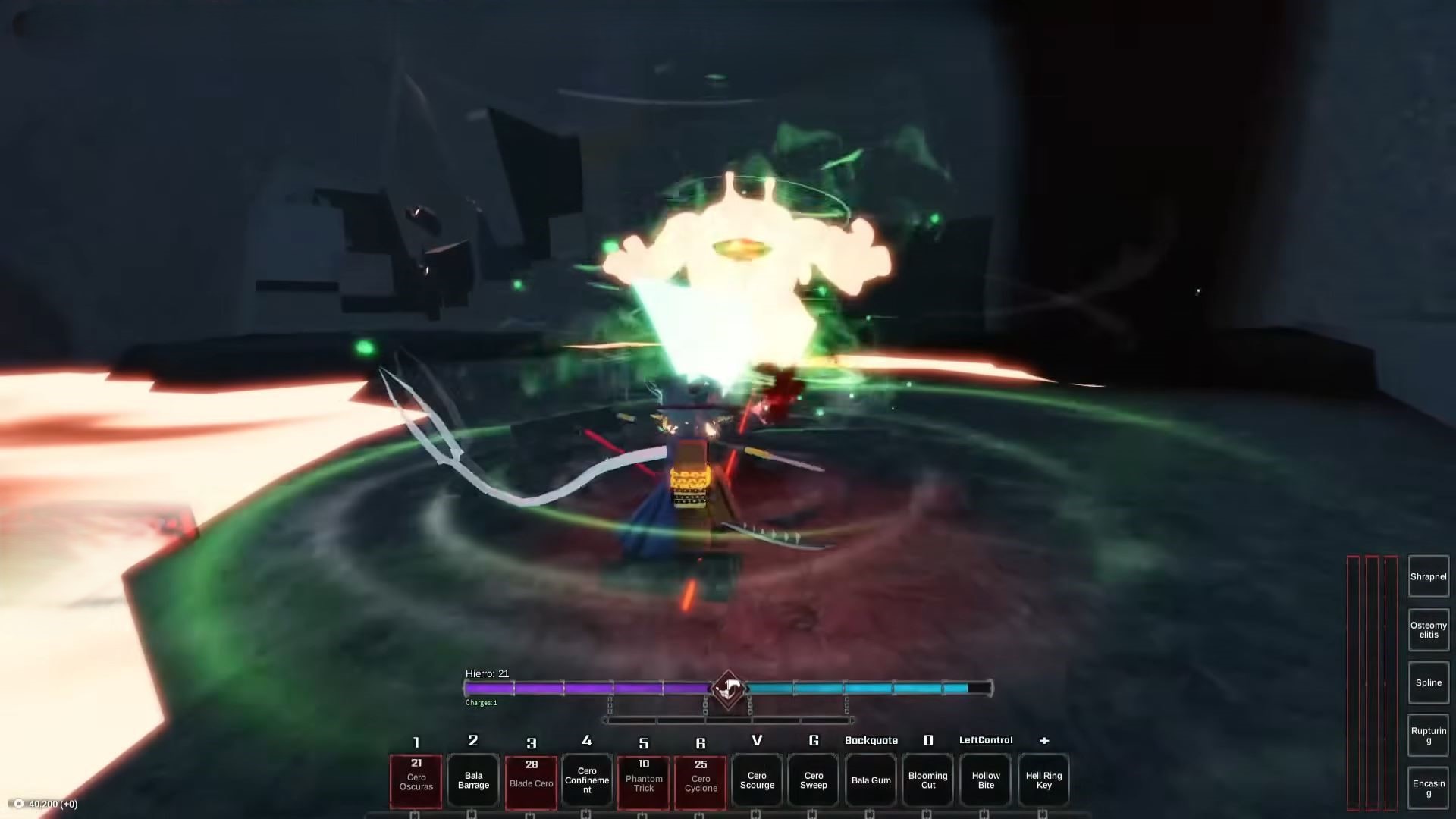 Farming Hell Golem (Image via Roblox Corporation)