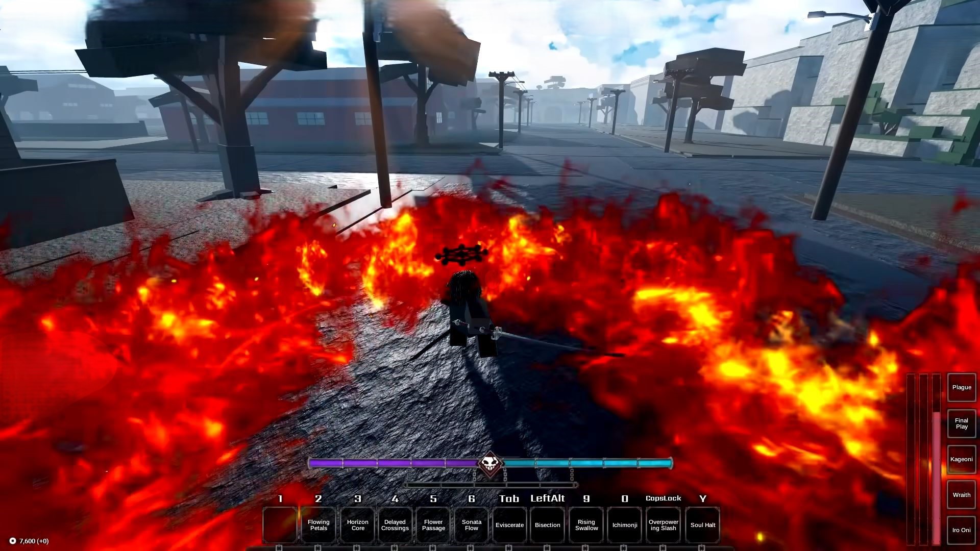 Fire Knight Katana in Type Soul (Image via Roblox Corporation)