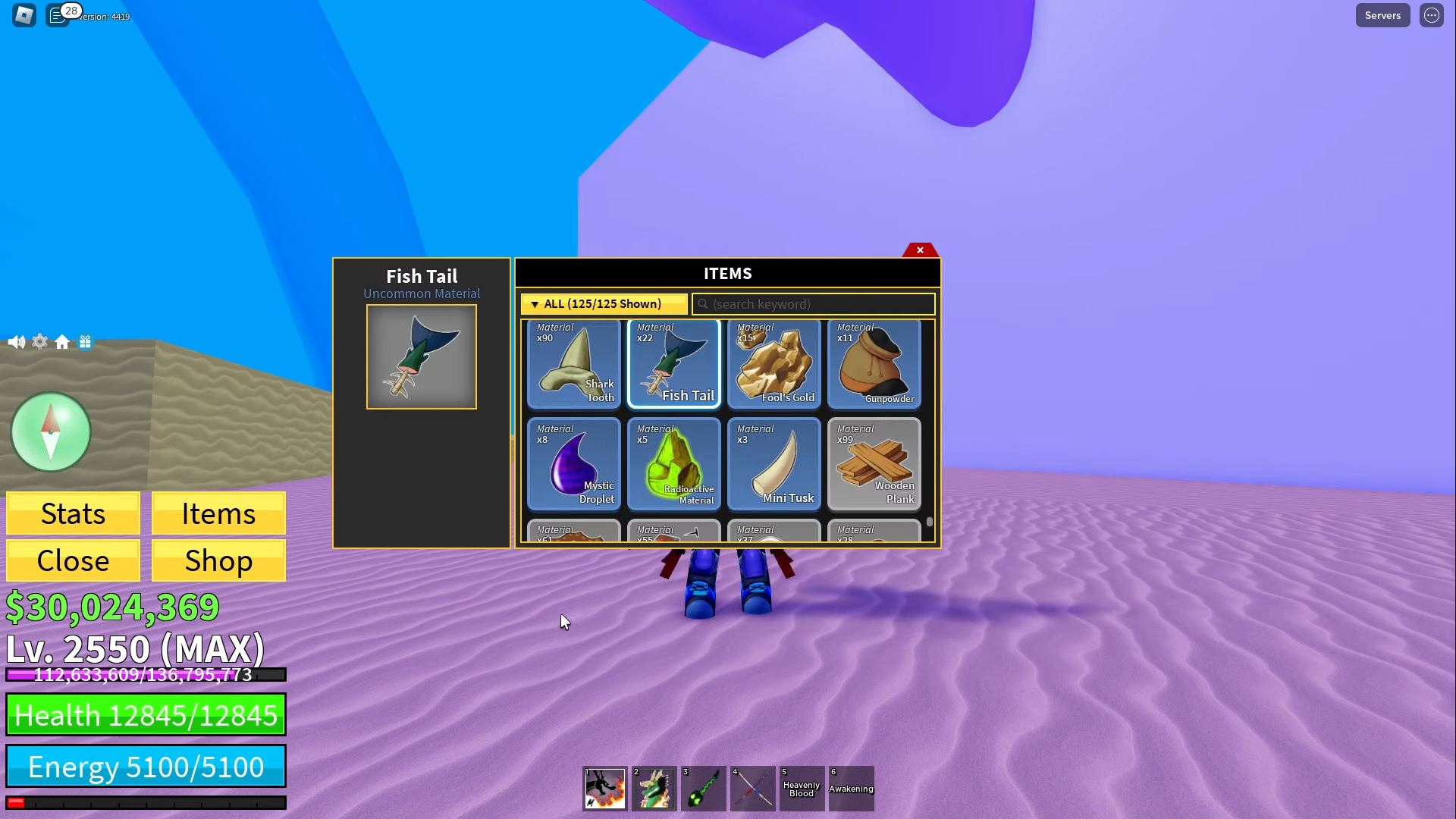 Fish Tail in Blox Fruits (Image via Roblox Corporation)