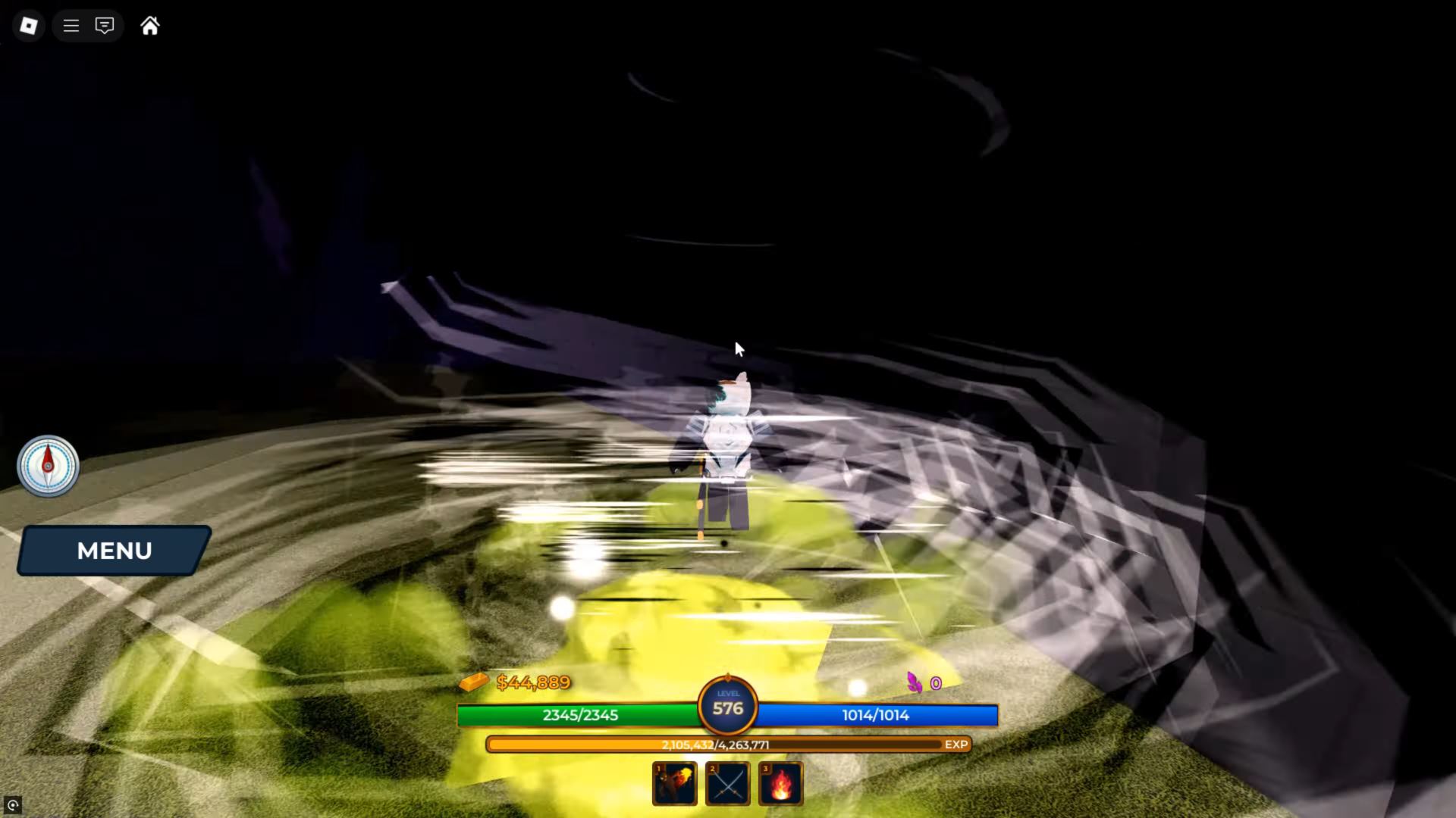 Flash step in Vox Seas (Image via Roblox)