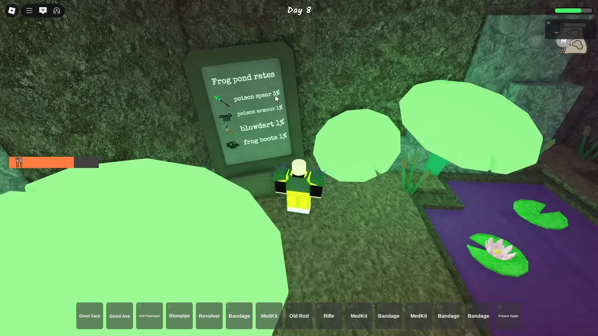 Frog Pond Rates (Image via Roblox Corporation)