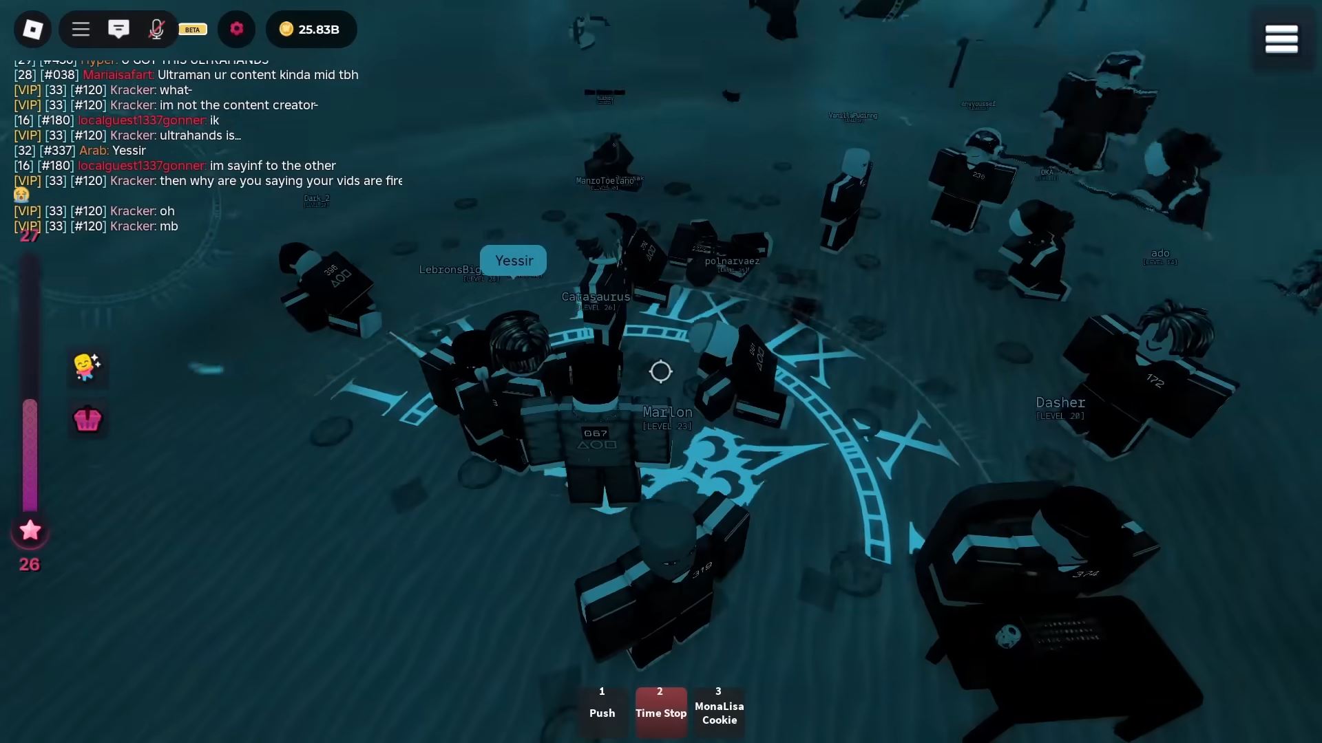 Frozen players (Image via Roblox)