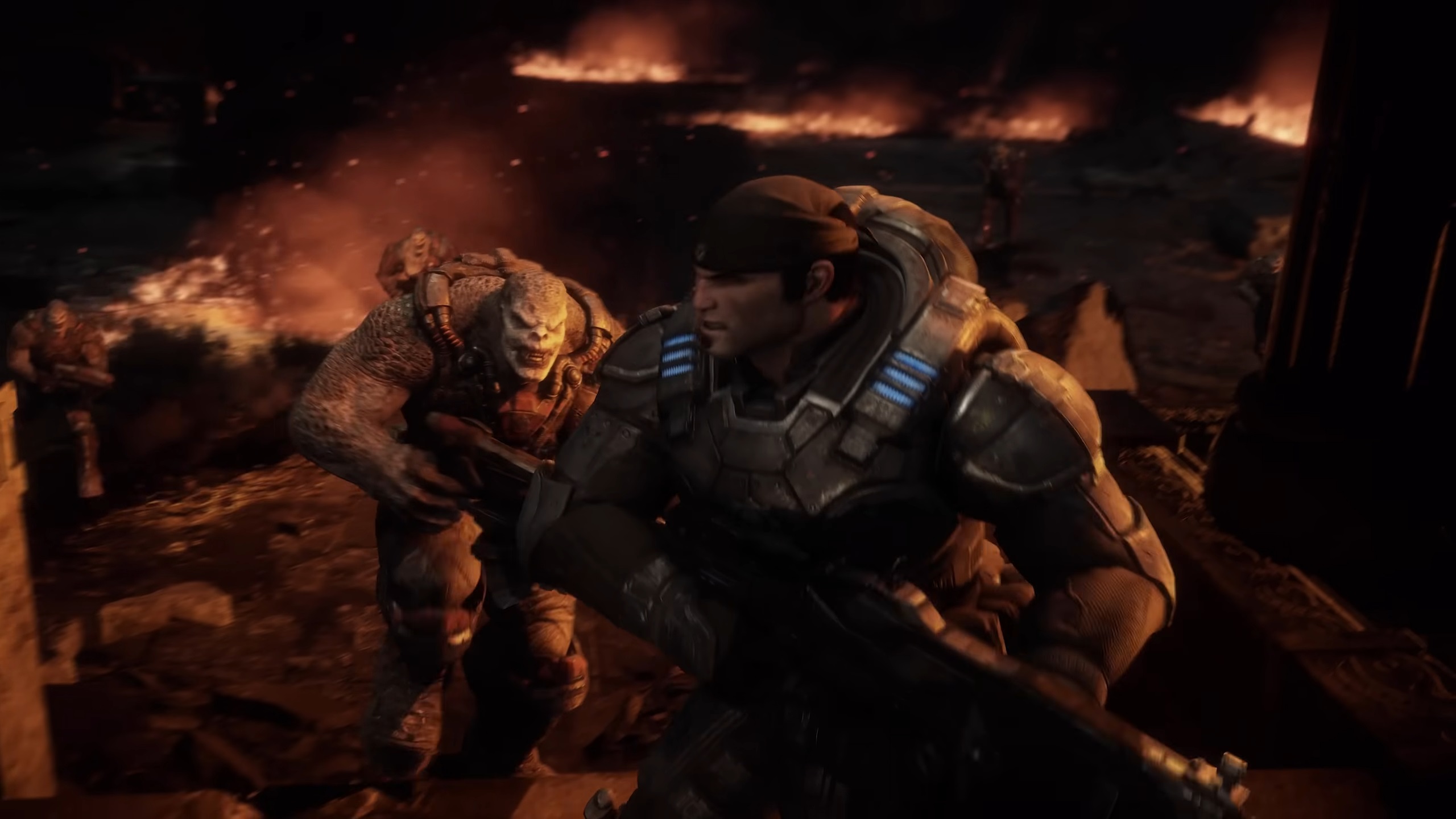 PIcture of Marcus in combat