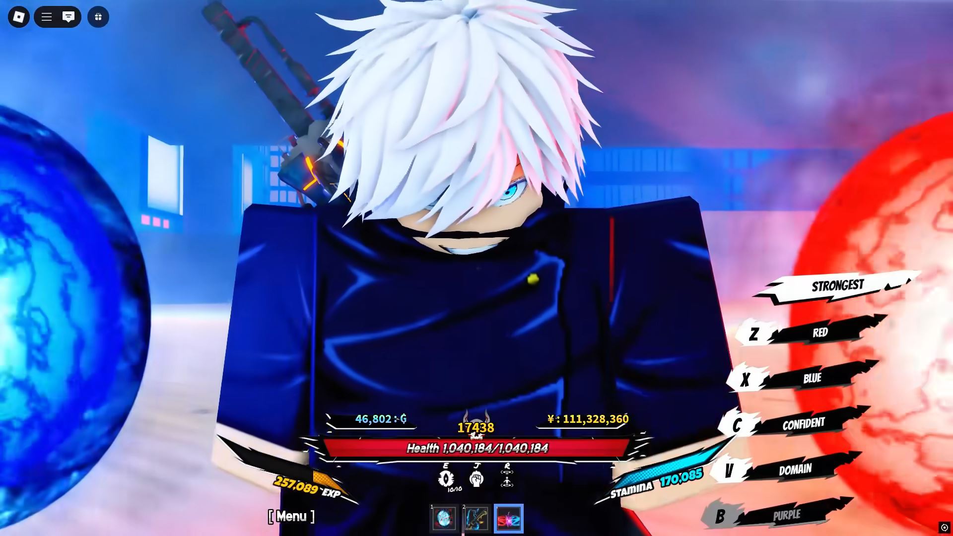 Gojo Satoru in Universal Legacy (Image via Roblox)