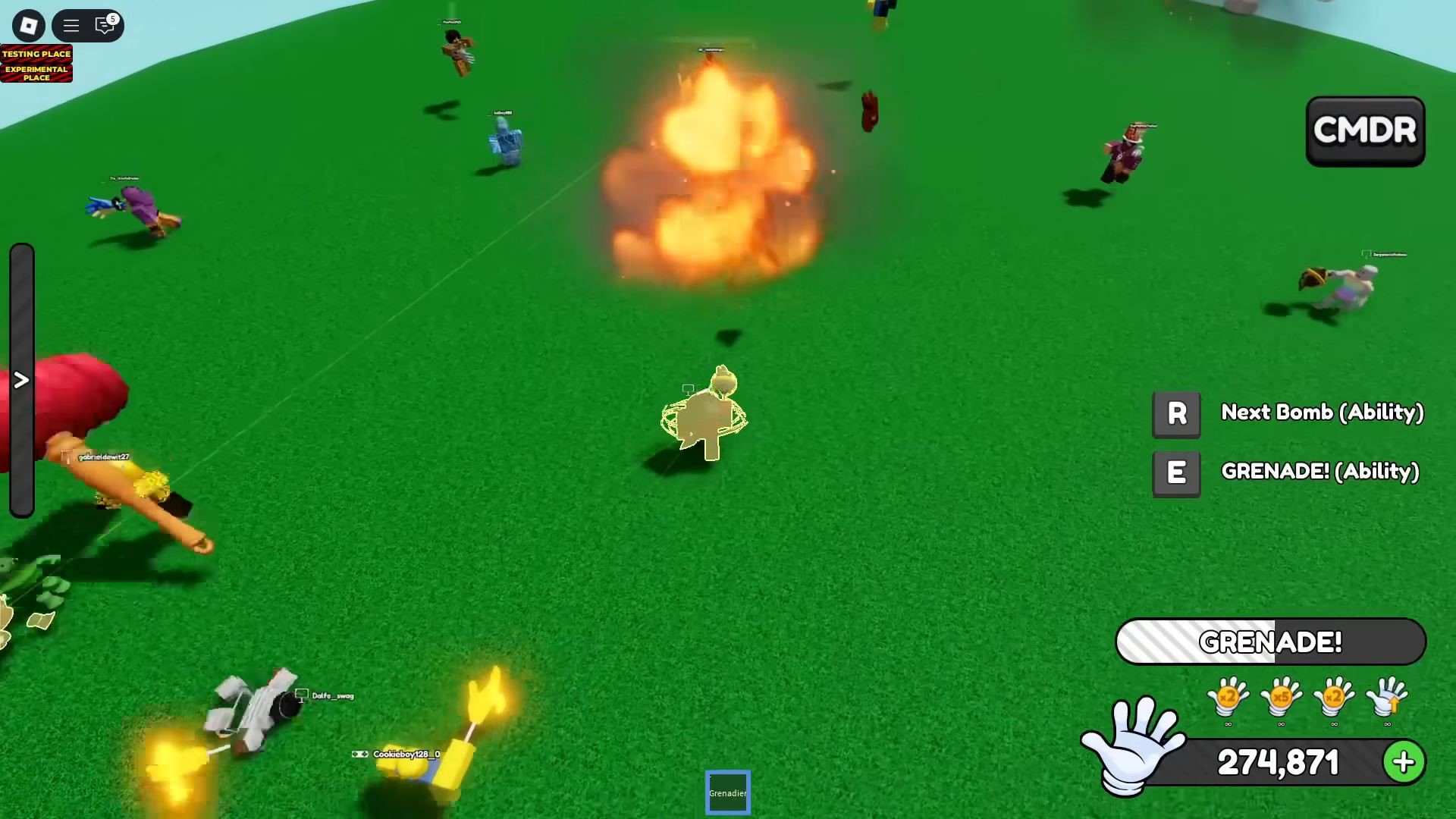 Grenade explosion (Image via Roblox Corporation)
