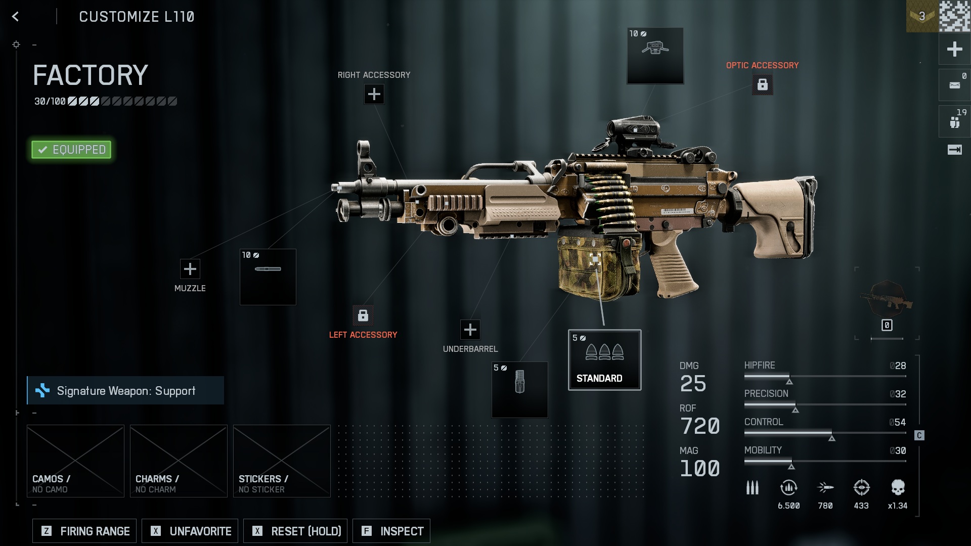 Equipping attachments on the Best LMG loadout in Battlefield 6