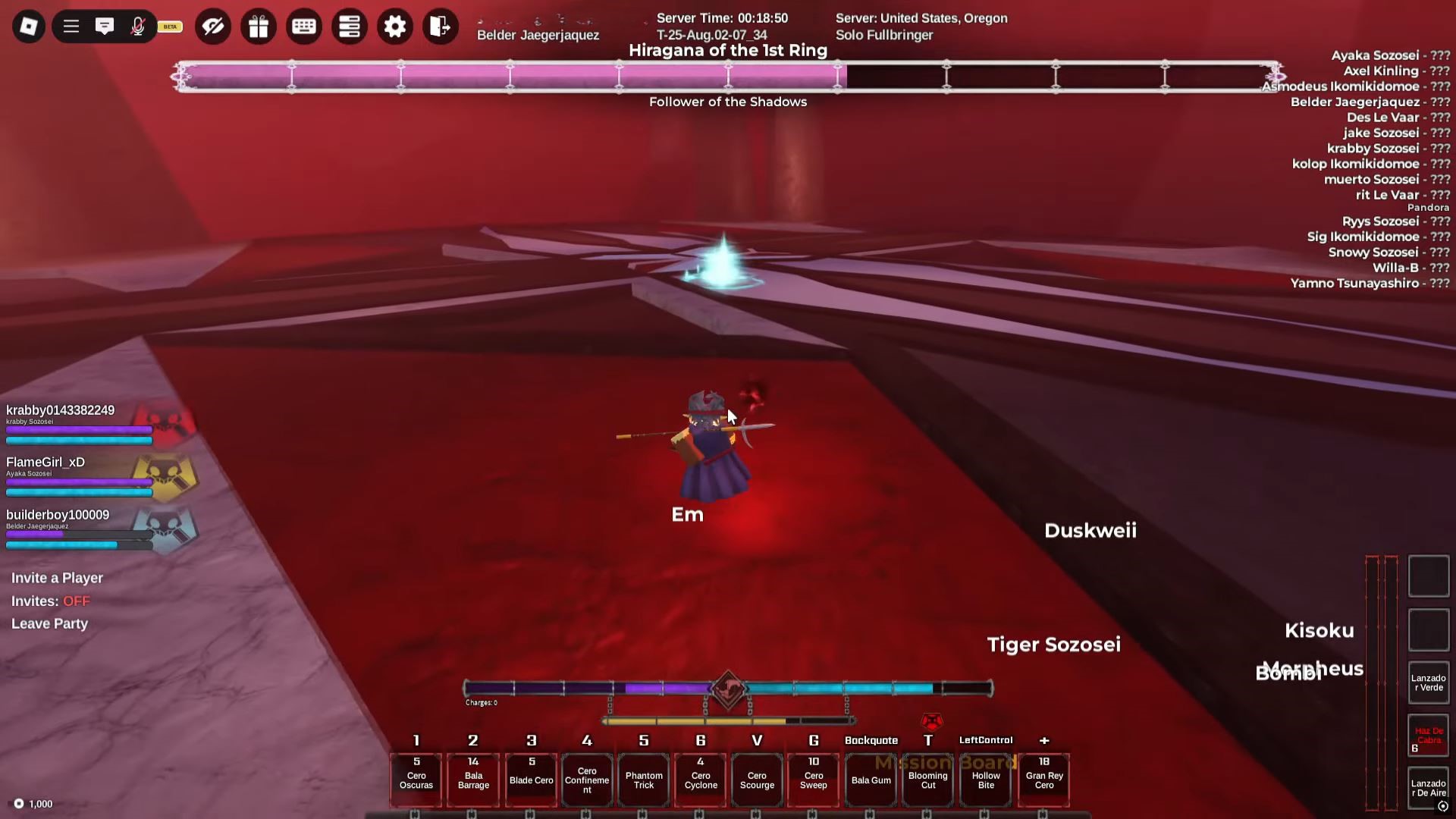 Hiragana boss 1st (Image via Roblox)