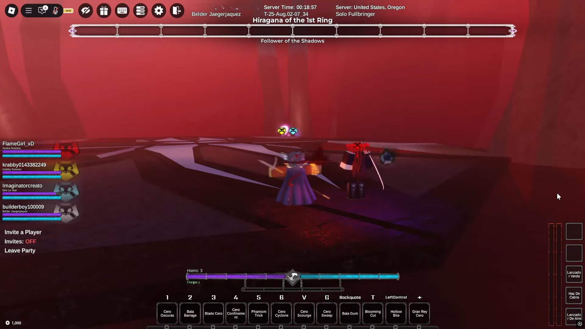 Hiragana boss 1st defeated (Image via Roblox)