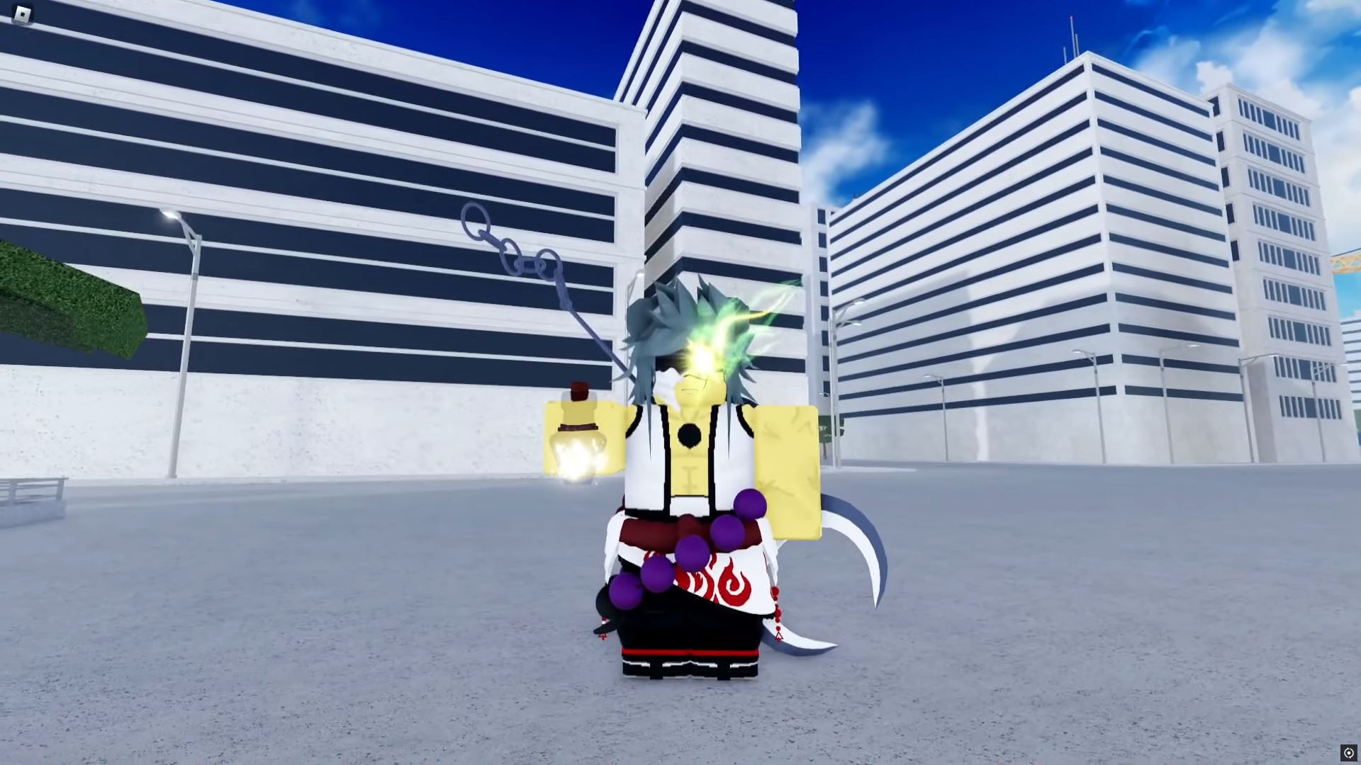 Kisuke's Boss Elixir in hand (Image via Roblox)