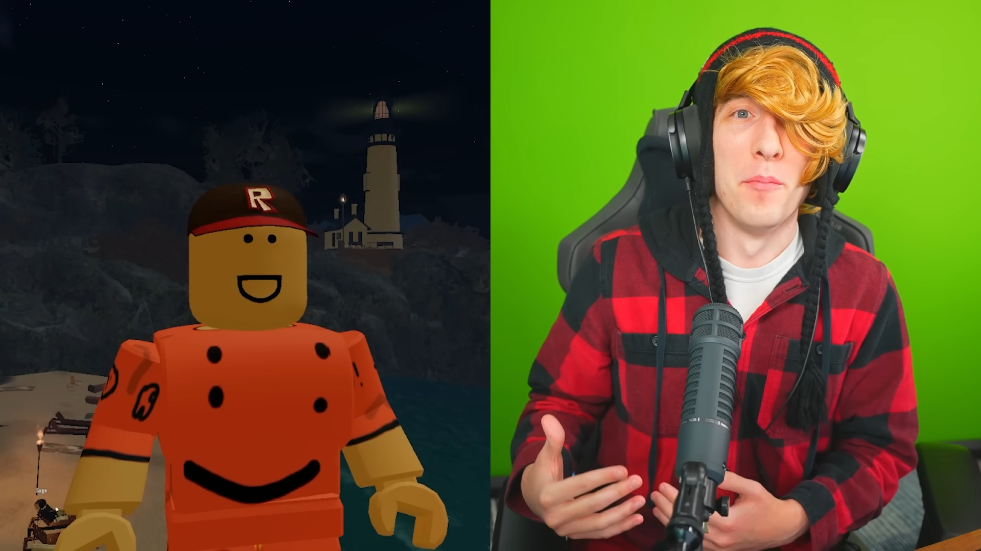 KreekCraft claims YouTubers will protest Schlep ban in a big way (Image via Schlep, KreekCraft/YouTube | Roblox Corporation)