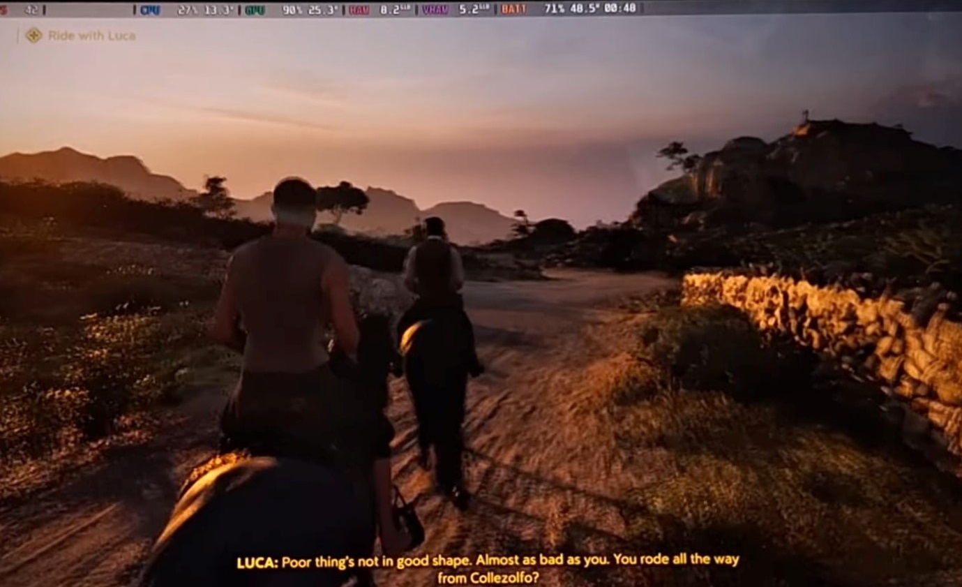 Mafia The Old Country on Legion GO. (Image via 2K Games | NotAGameAddict/YouTube)